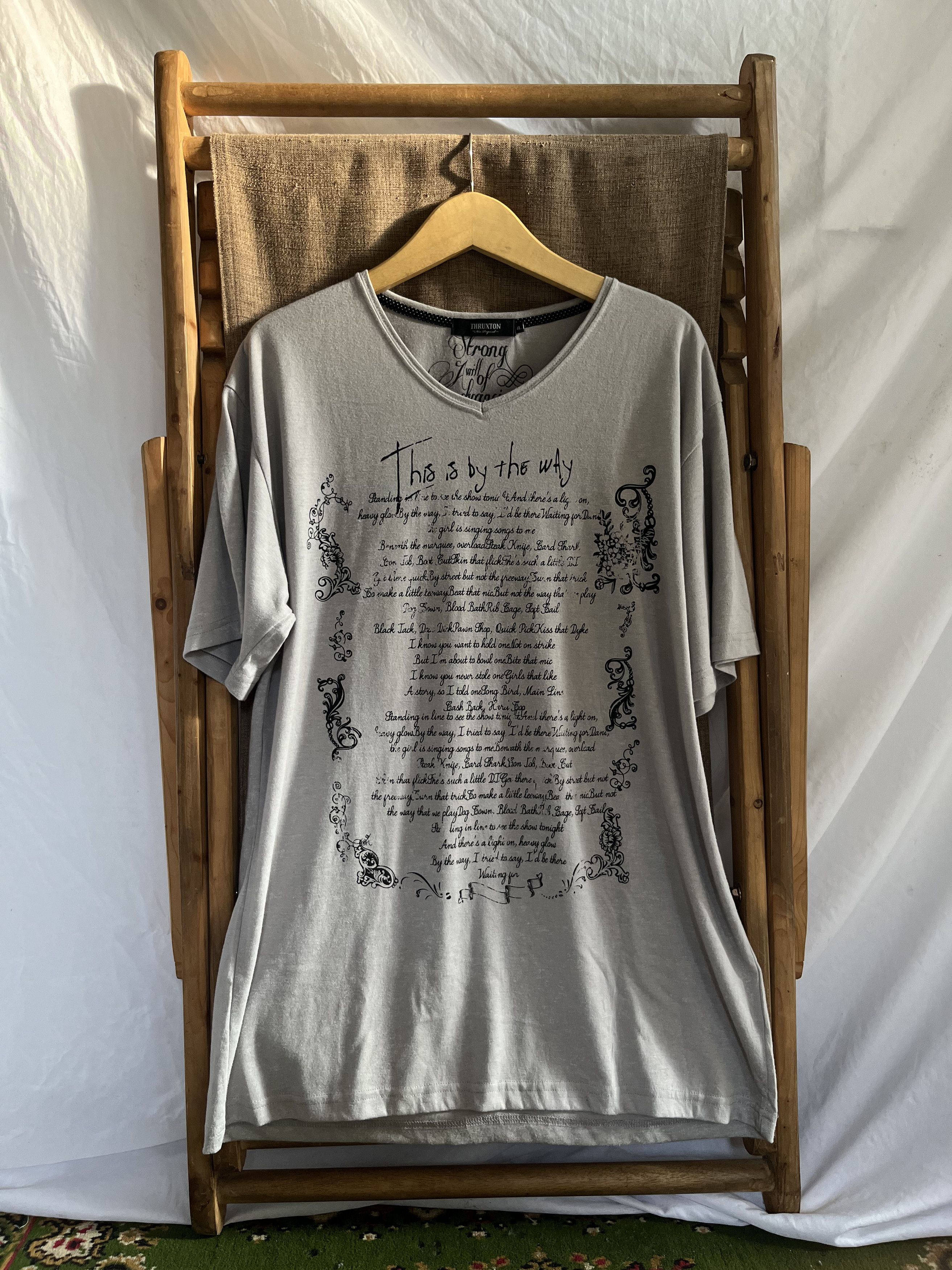 Hysteric Glamour × If Six Was Nine × Japanese Brand Japanese Brand Thruxton Poem Short Sleeve T-Shirt Size US XL / EU 56 / 4 - 1 Thumbnail
