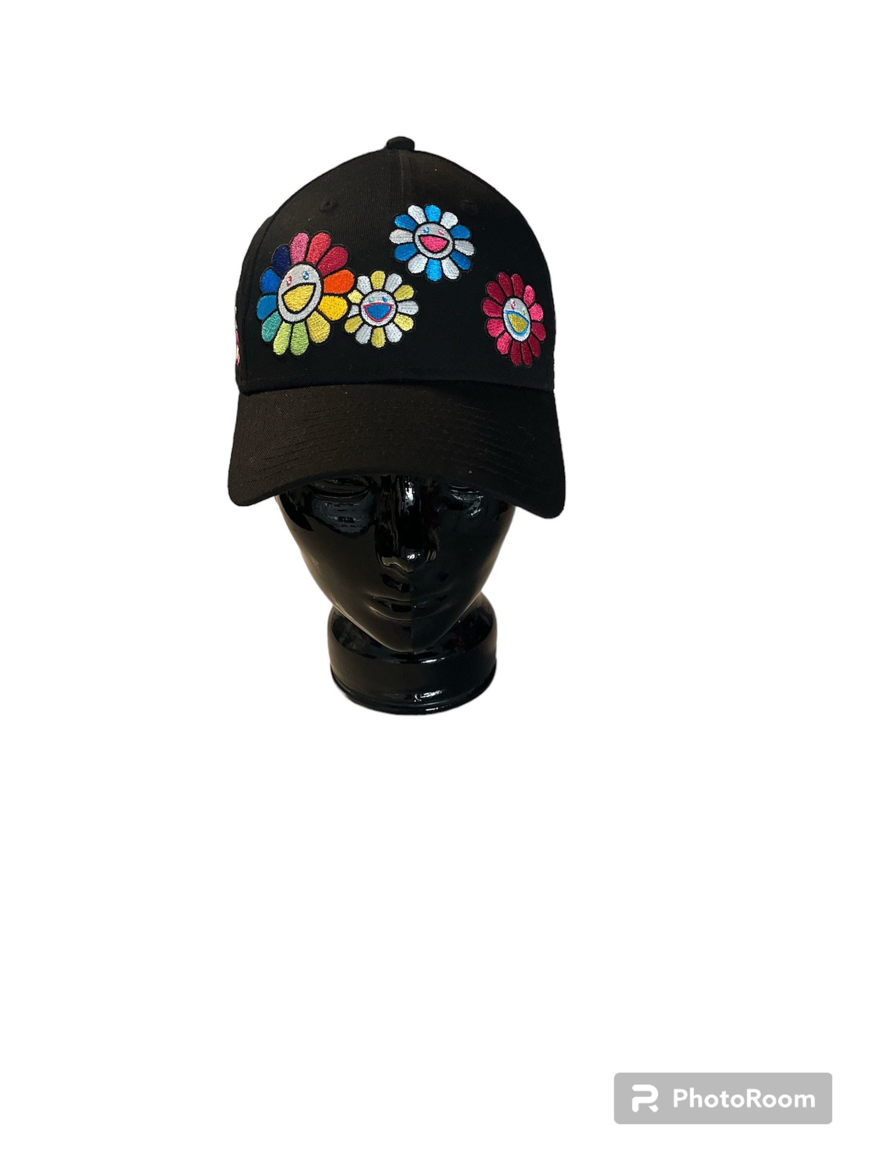 image of New Era x Takashi Murakami Flower Allover 9Forty Hat in Black, Men's