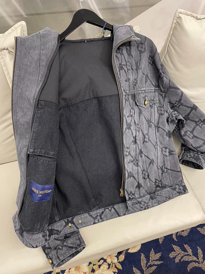 Louis Vuitton Louis Vuitton Denim floral logo jacket 2503-Nextarrow Size US M / EU 48-50 / 2 - 3 Thumbnail