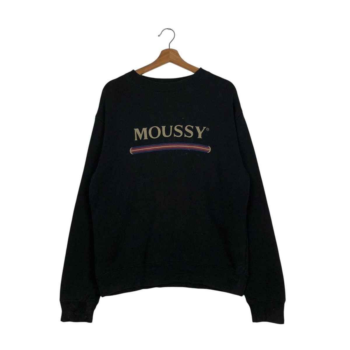 Japanese Brand × Vintage 📌Vintage Sweatshirt Moussy Big Logo Issey Miyake Size US M / EU 48-50 / 2 - 2 Thumbnail
