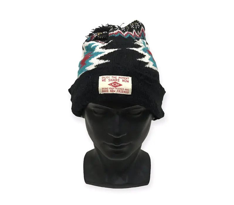 image of Junkstori Navajo Design Beanie Hat, Men's