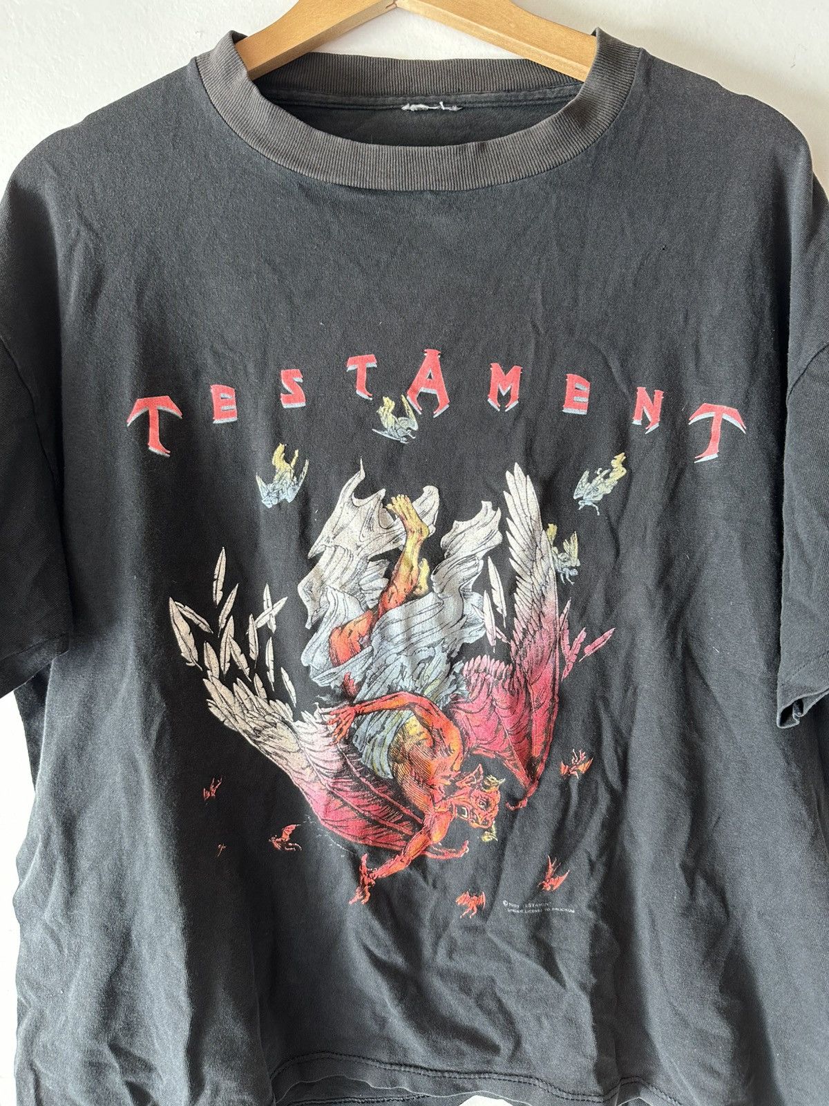 Vintage Vintage Testameny rock band tee t-shirt rock&roll fits M Size US M / EU 48-50 / 2 - 2 Thumbnail