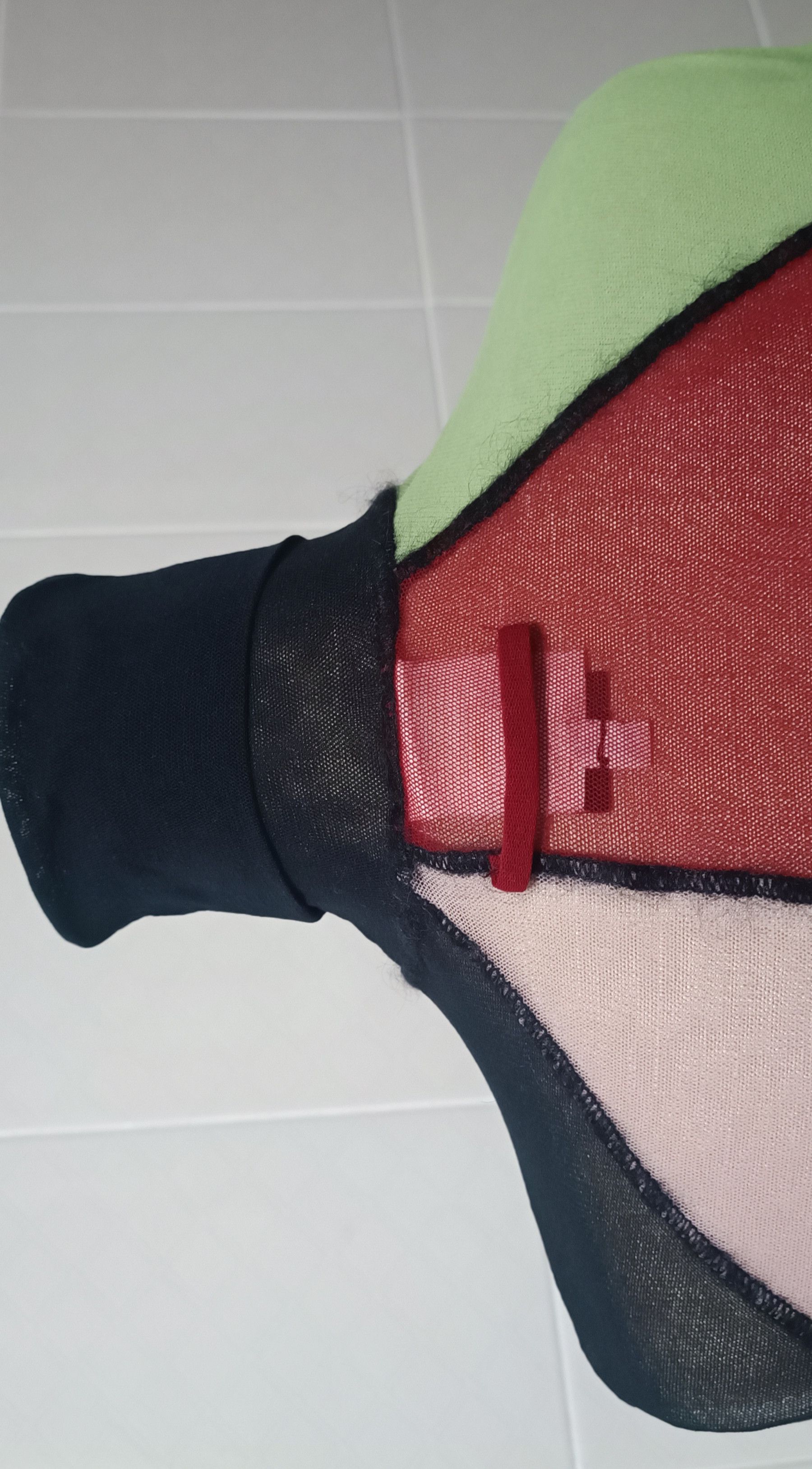 Jean Paul Gaultier 90's - color block turtleneck mesh top Size L / US 10 / IT 46 - 16 Thumbnail