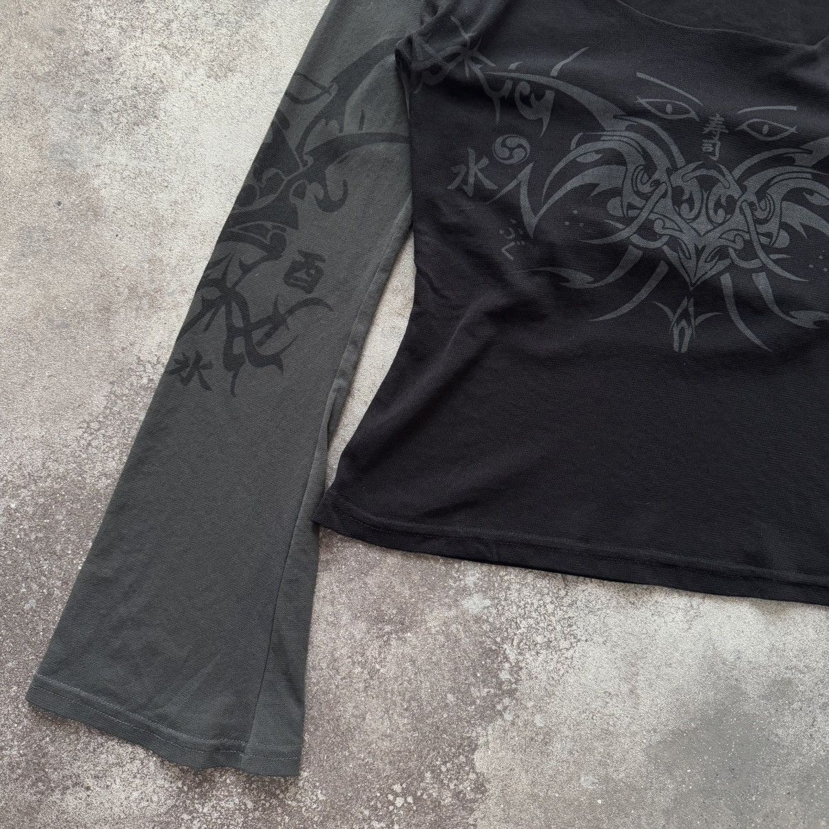 Japanese Brand × Vintage Japanese Tribal Gothic Mesh Long Sleeve Size M / US 6-8 / IT 42-44 - 7 Thumbnail