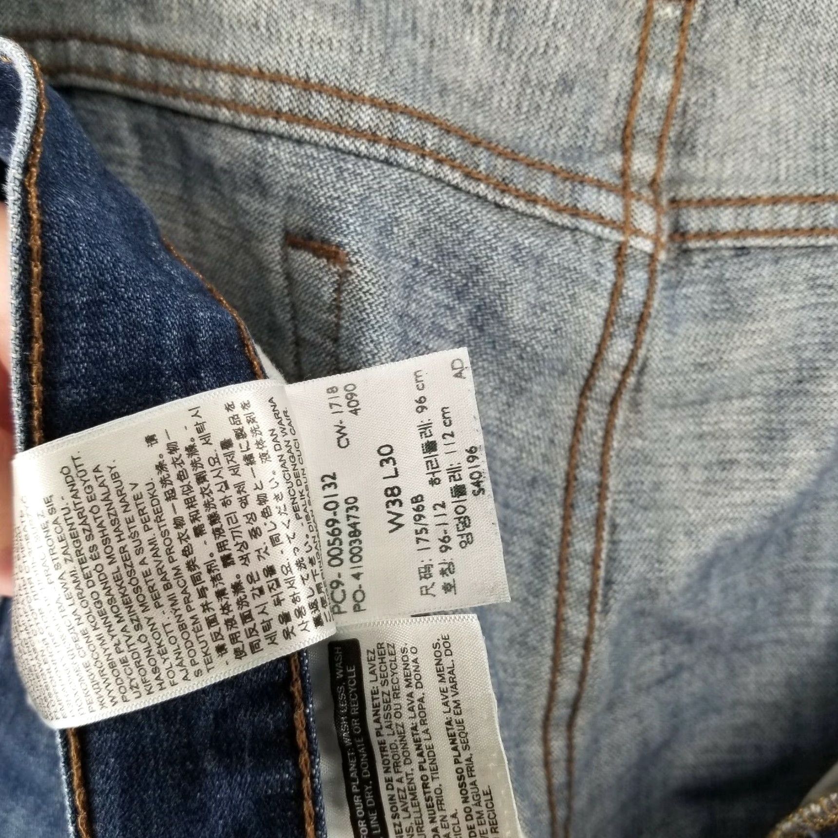 Levi's Levi's Jeans Men's 38x30 Blue Straight Size US 38 / EU 54 - 4 Thumbnail