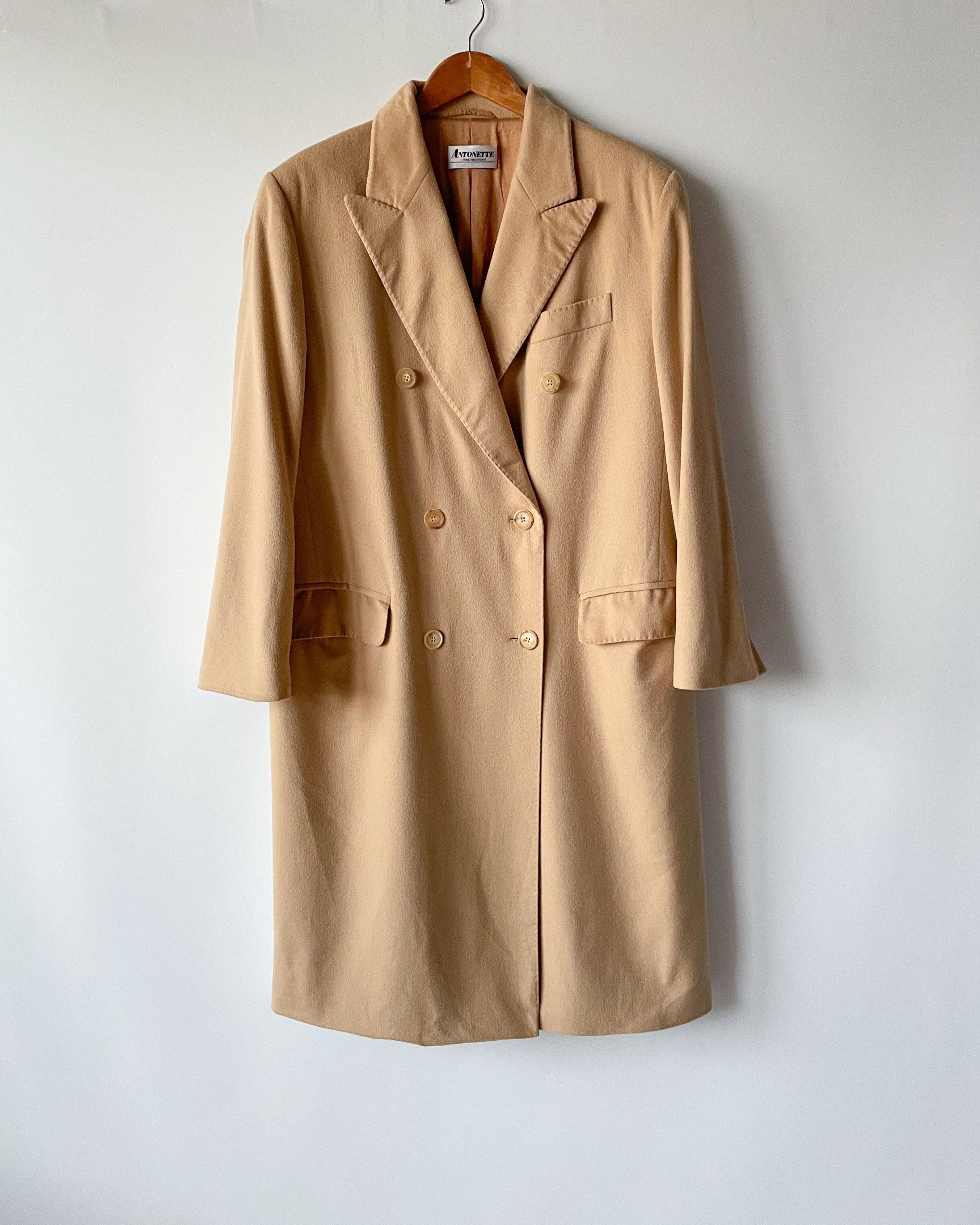 Colombo Vintage Colombo Fabric Camel Coat – Pure Cashmere Size XL / US 12-14 / IT 48-50 - 6 Thumbnail