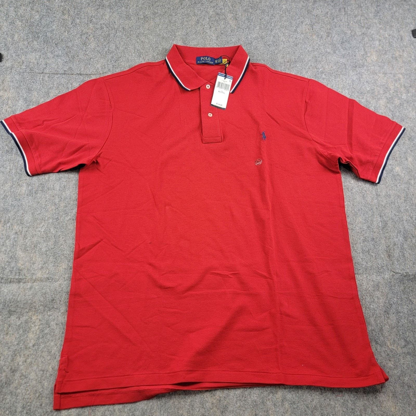 Polo Ralph Lauren Polo Ralph Lauren Mens Tipped Collar Polo Shirt NWT $110 Size US XL / EU 56 / 4 - 1 Thumbnail