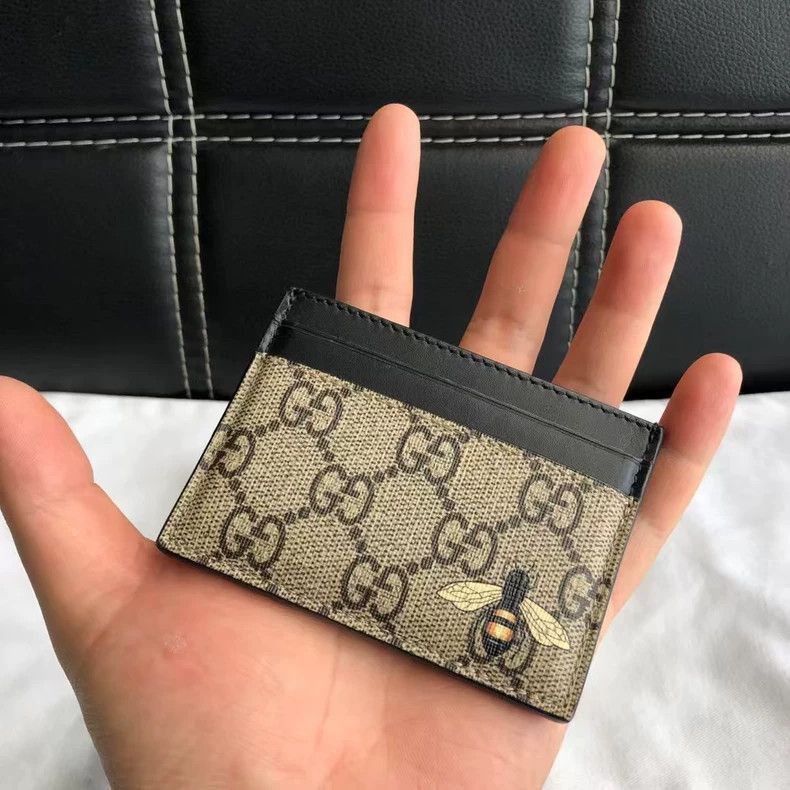Gucci Gucci bee print double-sided cardholder-2507 Size ONE SIZE - 8 Thumbnail
