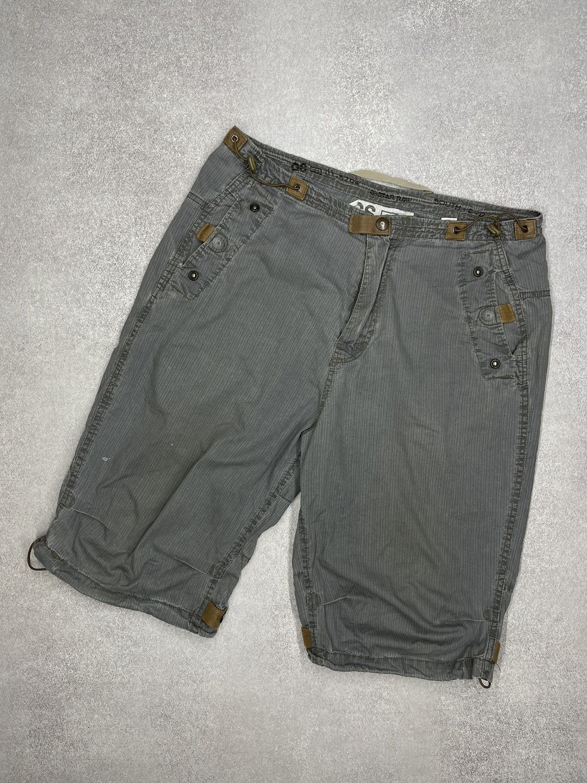 G-Star Vintage G-Star Raw New Desert Shorts Grey Y2K Size US 32 / EU 48 - 5 Thumbnail