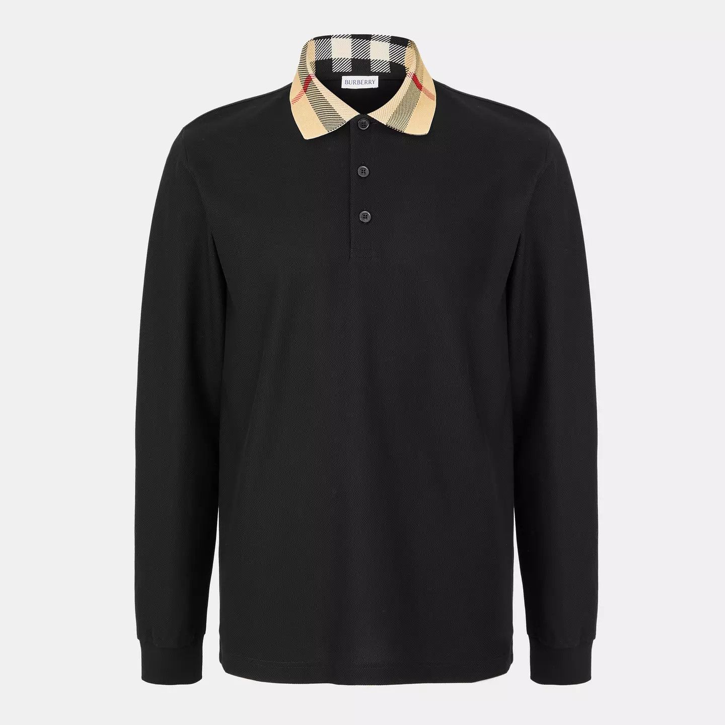 Burberry o1g2r1mq0426 Long Sleeve Polo Shirt in Black Size US L / EU 52-54 / 3 - 1 Thumbnail