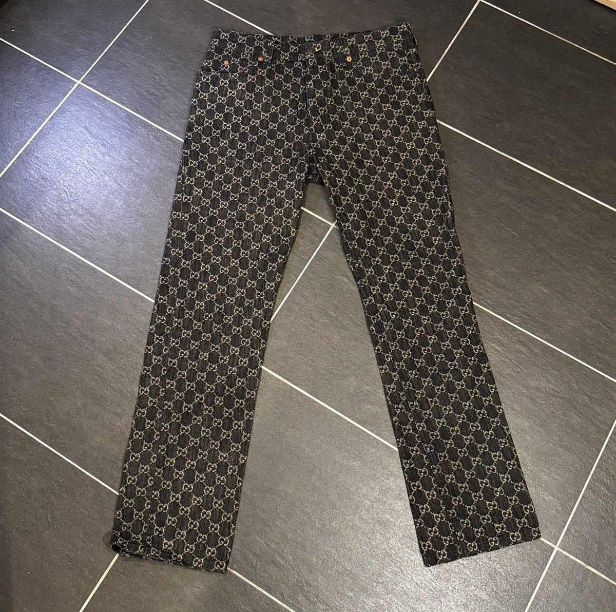 Gucci Gucci GG Monogram Denim Jeans Size US 32 / EU 48 - 1 Thumbnail