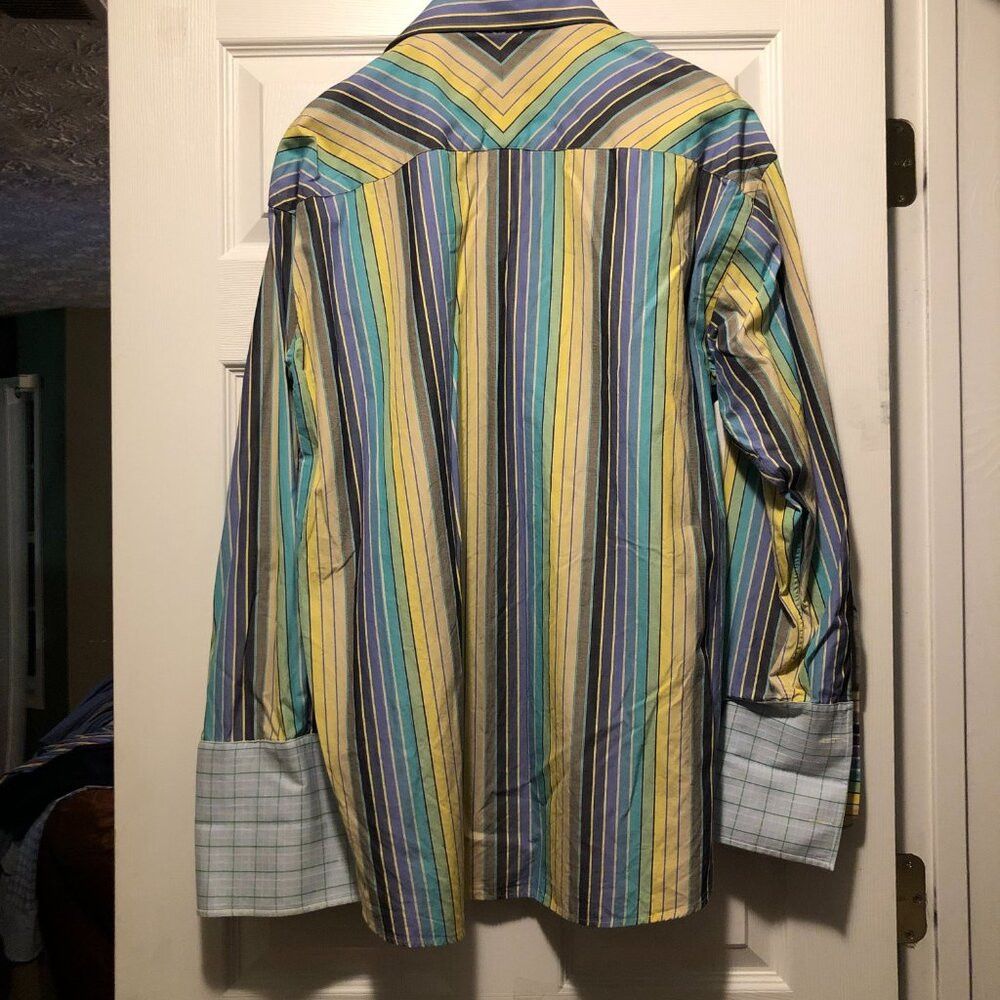 Ted Baker TED BAKER MEN'S 100%COTTON CASUAL SHIRT 17/32-33 Size US XL / EU 56 / 4 - 3 Thumbnail