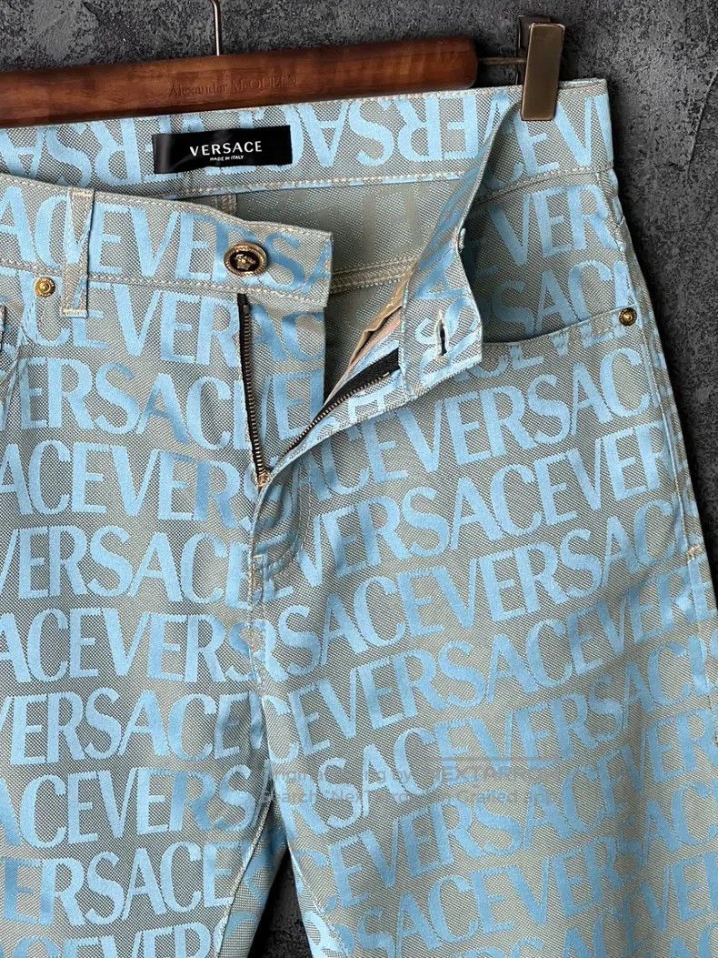 Versace Versace Blue full print jeans Size US 30 / EU 46 - 5 Thumbnail