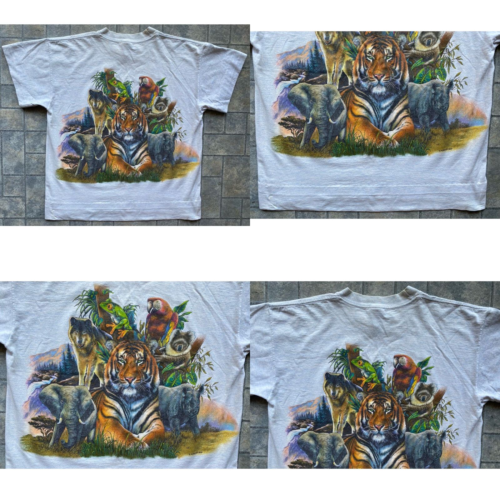Habitat VINTAGE Signal Sport Shirt L Men Gray Short Sleeve habitat Endangered Species Single Stitch Hemmed 90s Nature Animals Sports Mens Size US L / EU 52-54 / 3 - 10 Thumbnail