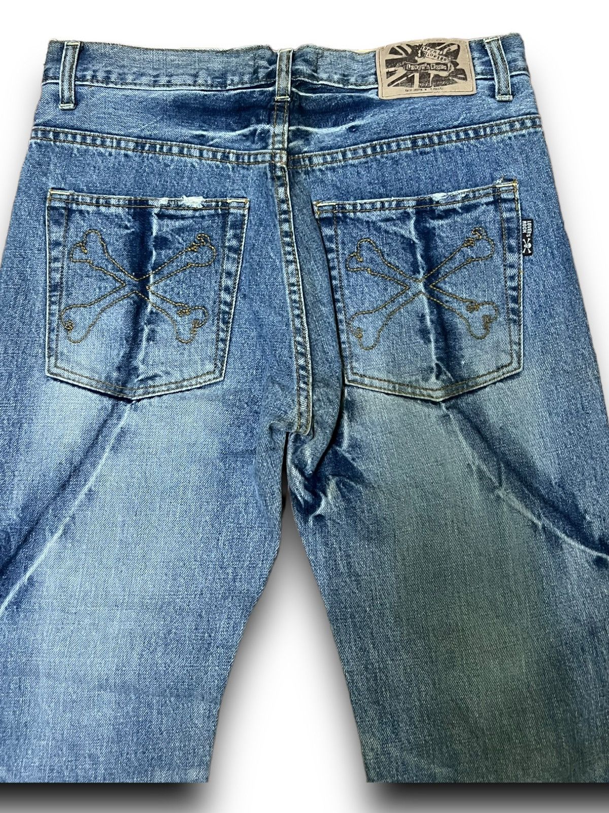 Designer × Japanese Brand SUPER LOVERS ROCK DISTRESSED JEANS JAPANESE BRAND DENIM Size US 32 / EU 48 - 20 Thumbnail