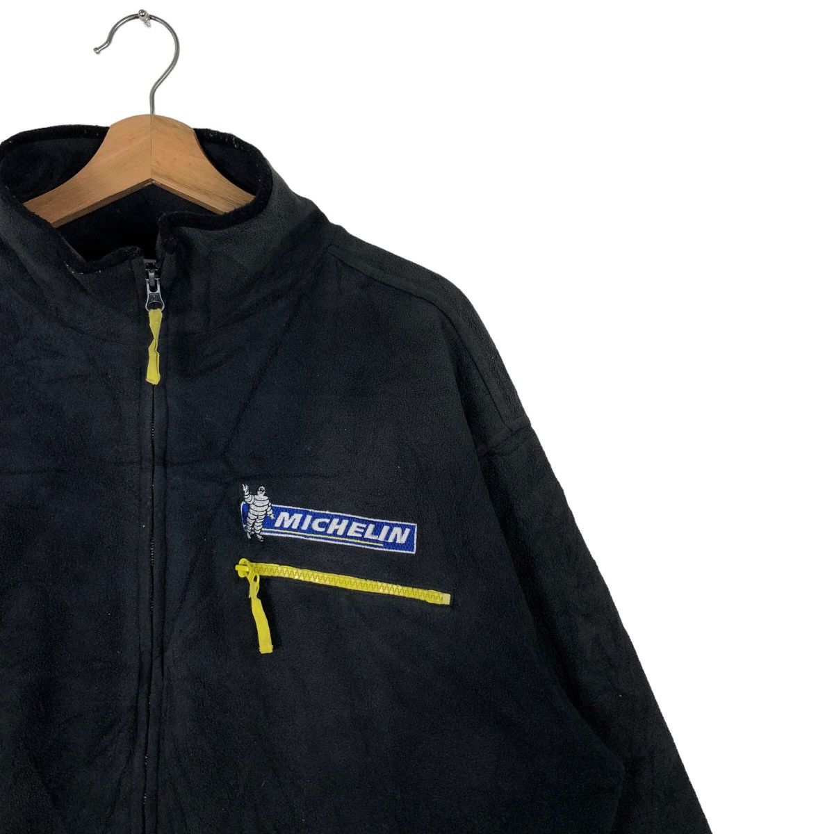 Japanese Brand 🔥Vintage Fleece Jacket Michelin Tyre Racing Big Logo Size US M / EU 48-50 / 2 - 6 Thumbnail