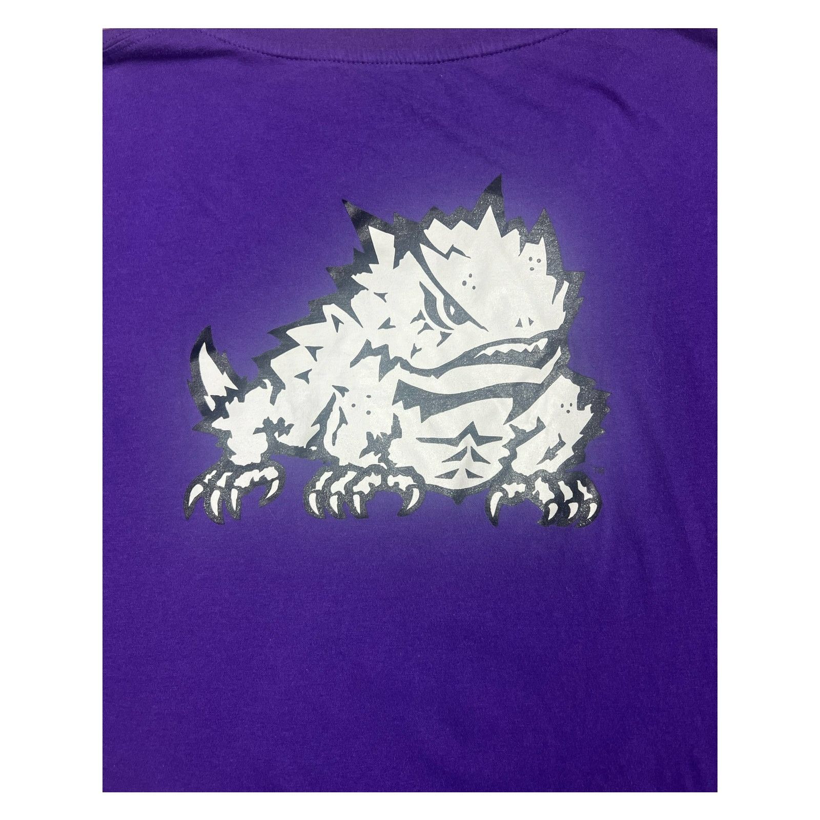 Colosseum Athletics TCU Women's Long Sleeve V-Neck Top - Purple Horned Frogs Size M / US 6-8 / IT 42-44 - 5 Thumbnail