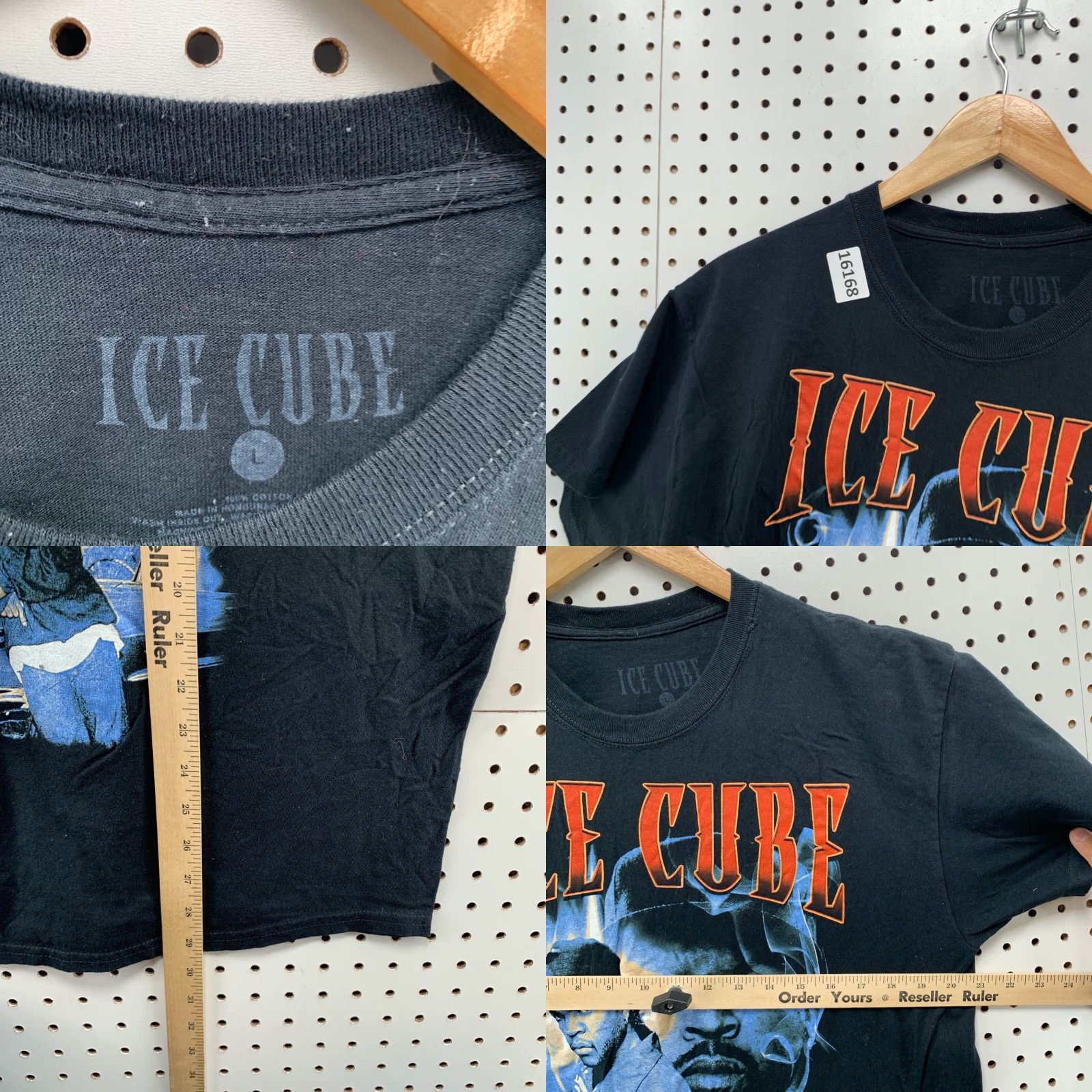 Vintage ICE CUBE Shirt Black Adult Large Short Sleeve Rap Tee Hip Hop Size US L / EU 52-54 / 3 - 8 Thumbnail