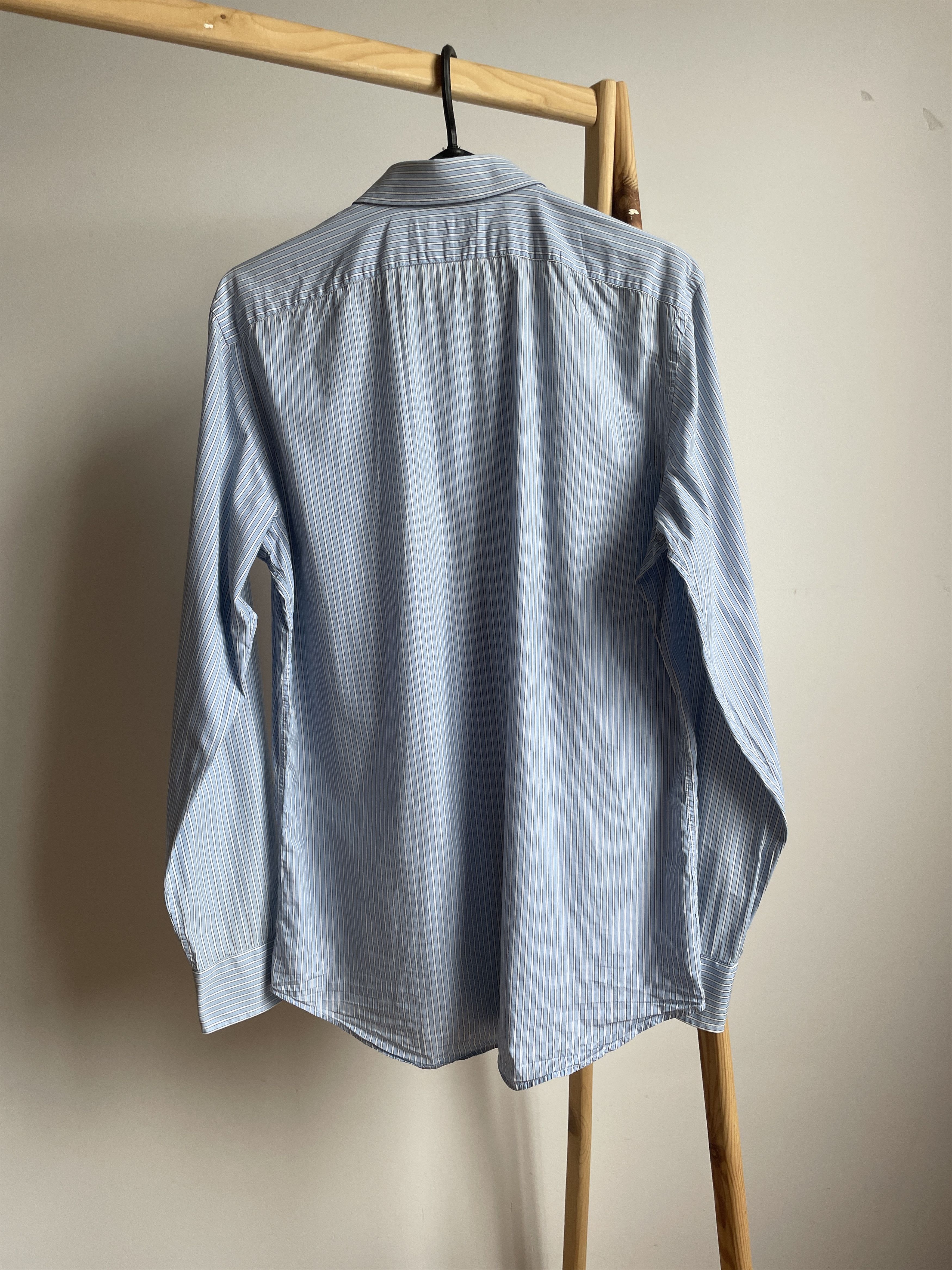 Ralph Lauren Black Label Ralph Lauren Black Label Tailored Fit Striped Dress Shirt Size US L / EU 52-54 / 3 - 2 Thumbnail