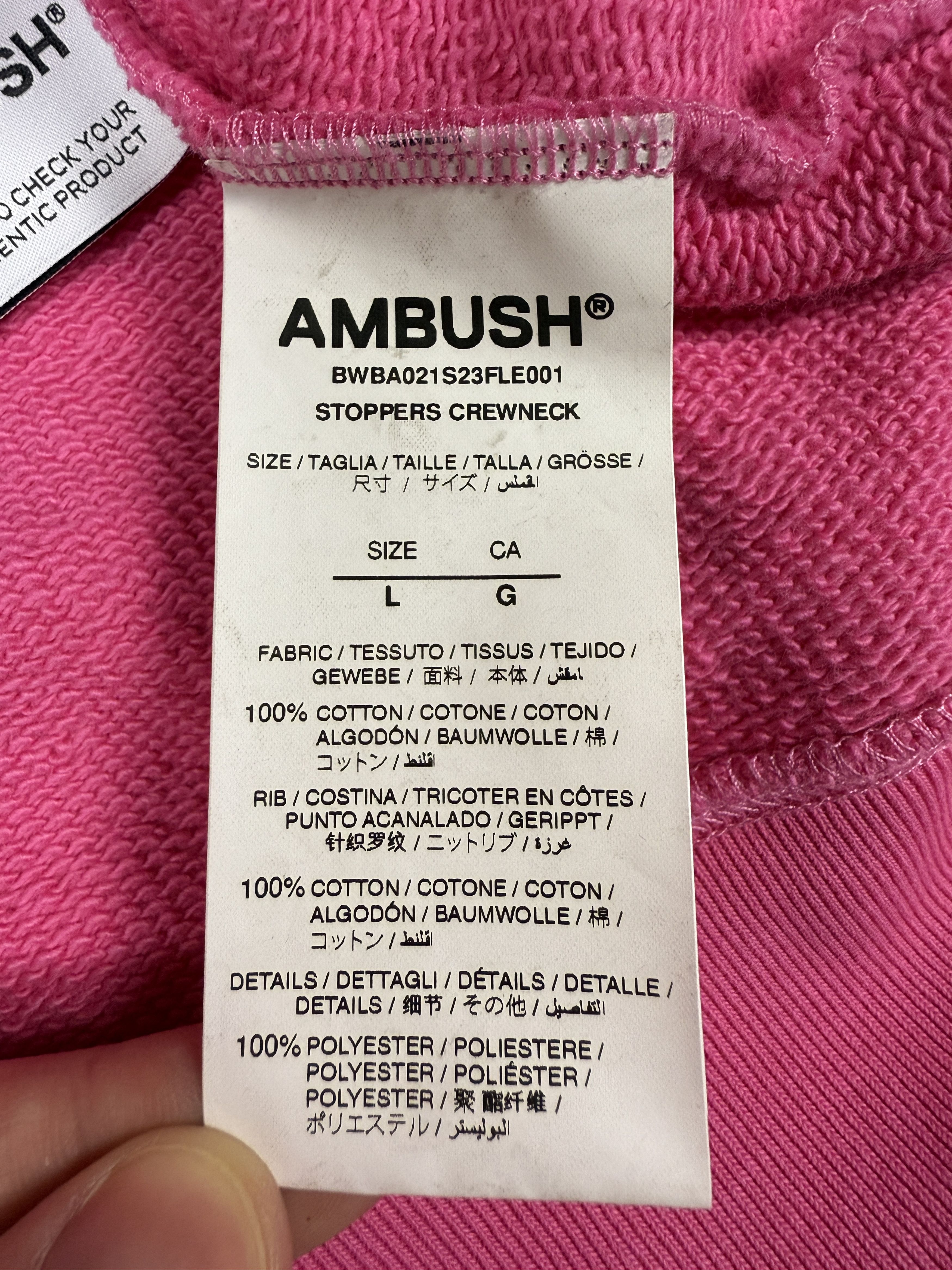 Ambush Design $565 Ambush Stoppers Chain Crewneck Sweatshirt Size US L / EU 52-54 / 3 - 15 Thumbnail