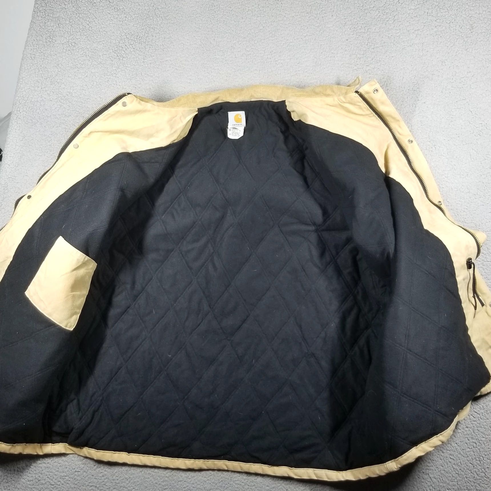 Carhartt Vintage Carhartt Duck Canvas Chore Work Jacket Coat 3XL C08WET Union Made Beiges Size US XXL / EU 58 / 5 - 2 Thumbnail