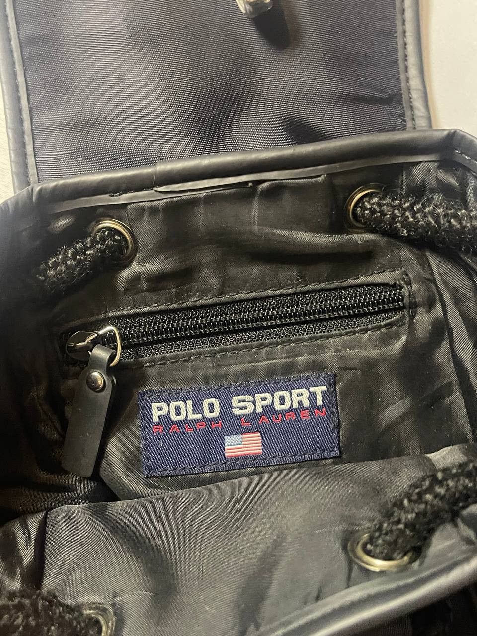 Polo Ralph Lauren Vintage Polo Sport Bag 90s Backpack Size ONE SIZE - 5 Thumbnail
