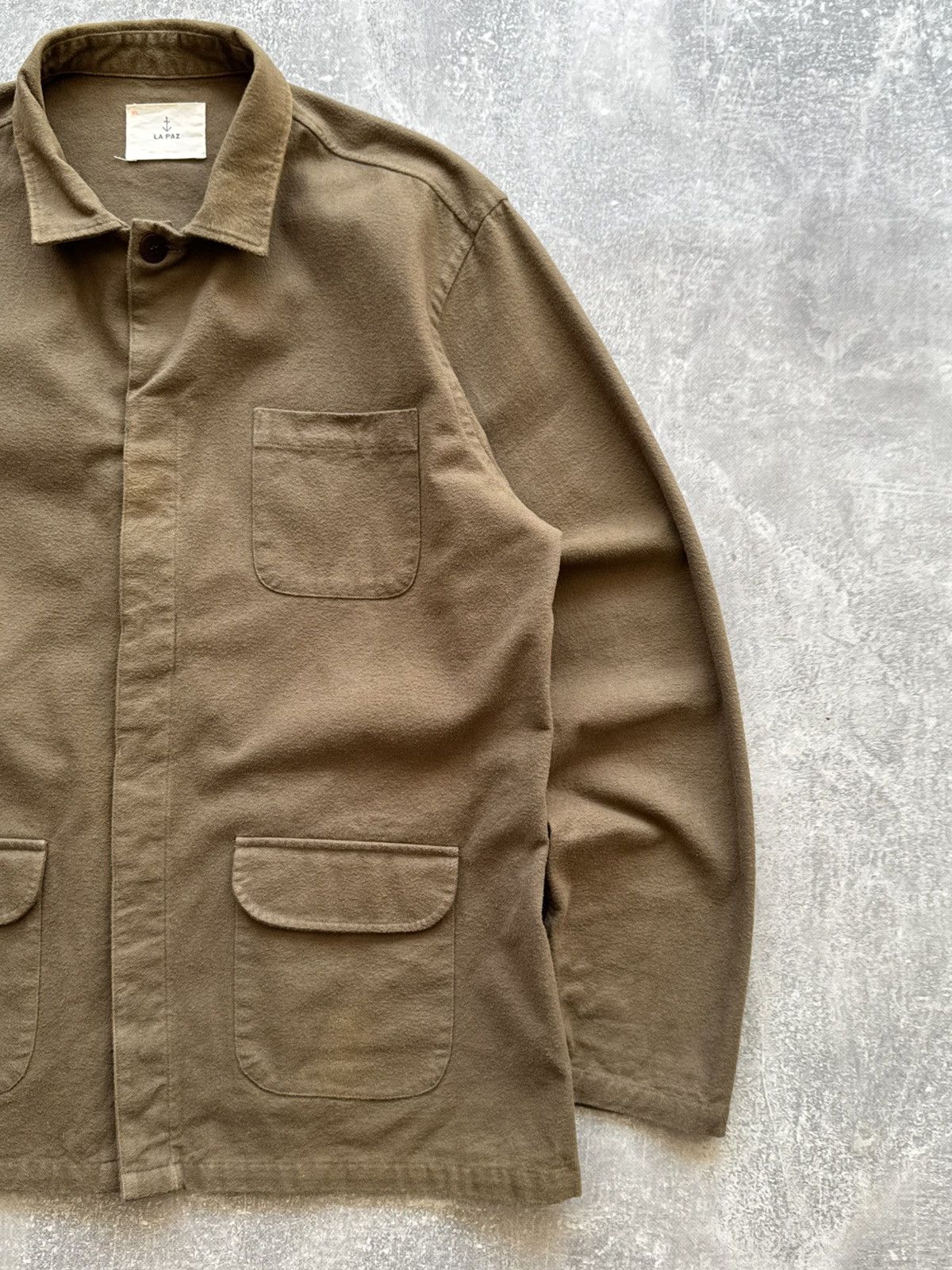 La Paz Baptista Brown Organic Cotton Work Jacket Size US XL / EU 56 / 4 - 2 Thumbnail