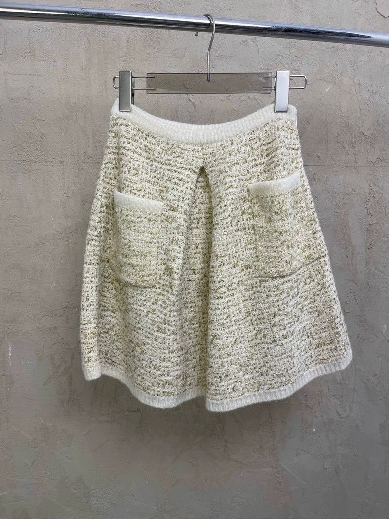 Thom Browne Thom Browne Size 0Gold Silk Wool Knit Little Fragrance Show Size XS / US 0-2 / IT 36-38 - 2 Thumbnail