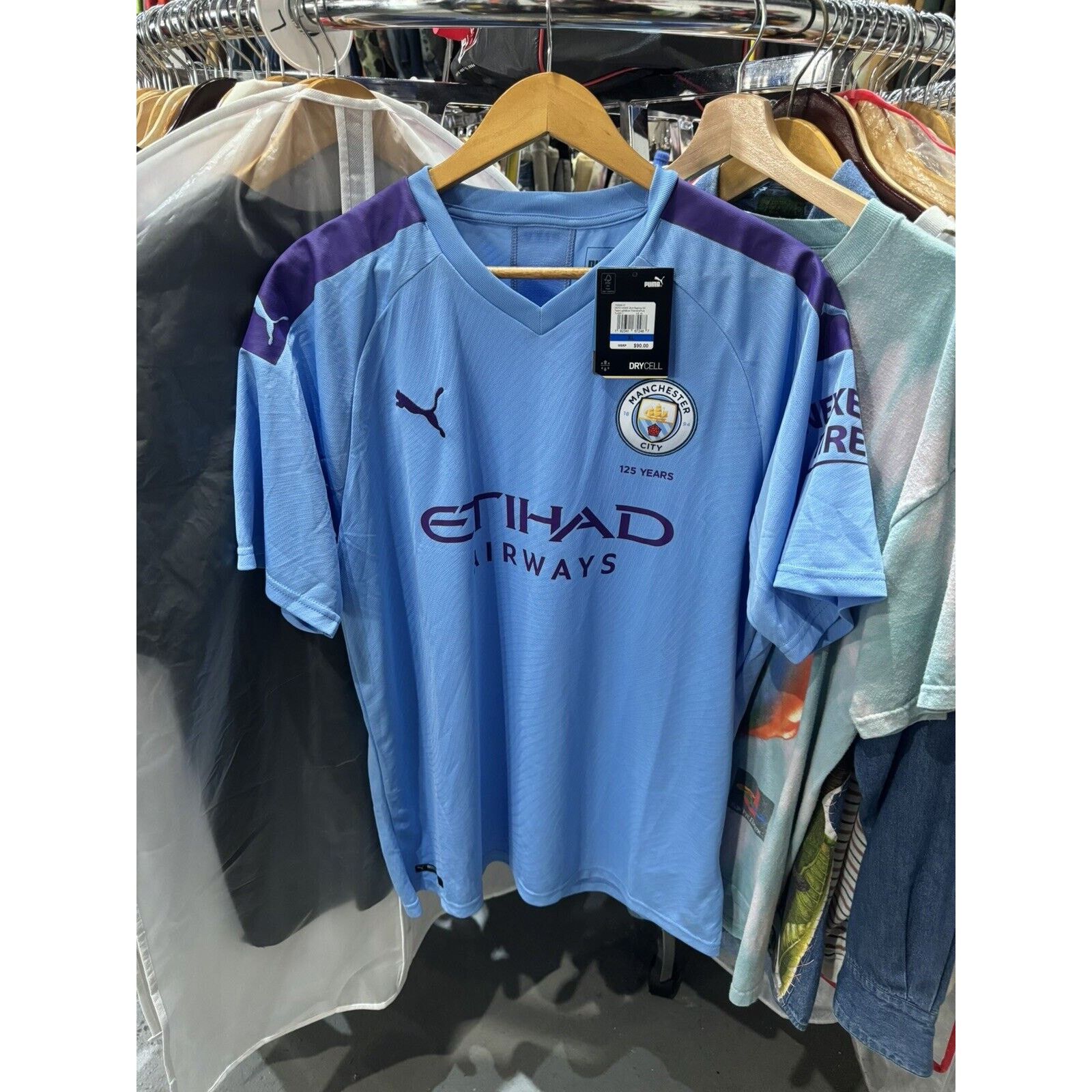 Puma Manchester City 2019/20 Home Soccer Jersey Kit XL NWT