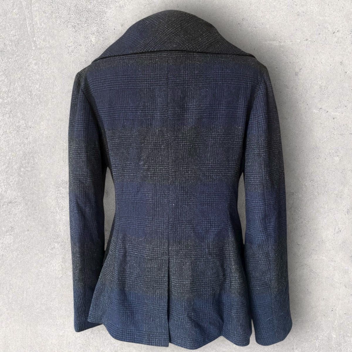 Yohji Yamamoto Yohji Yamamoto Cashmere Blend Gradience Plaid Blazer Size S / US 4 / IT 40 - 9 Thumbnail