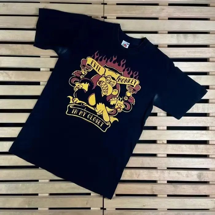Cartoon Network × Vintage Mens T Shirt Vintage Evil Monkey In My Closet 2008 Size S Size US S / EU 44-46 / 1 - 1 Thumbnail