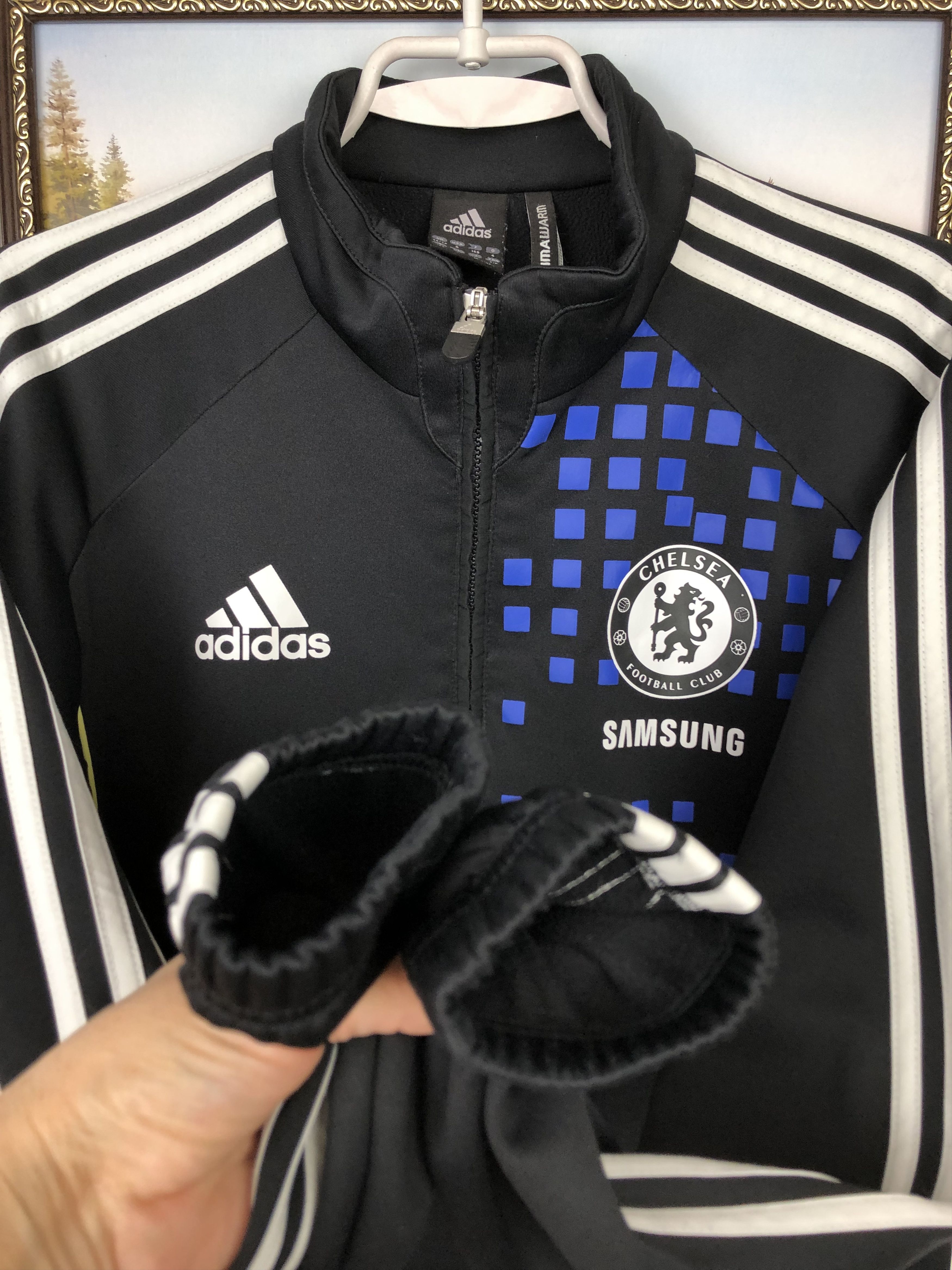 Adidas Vintage Adidas Chelsea Football Sweatshirt Soccer Jacket Size US S / EU 44-46 / 1 - 6 Thumbnail