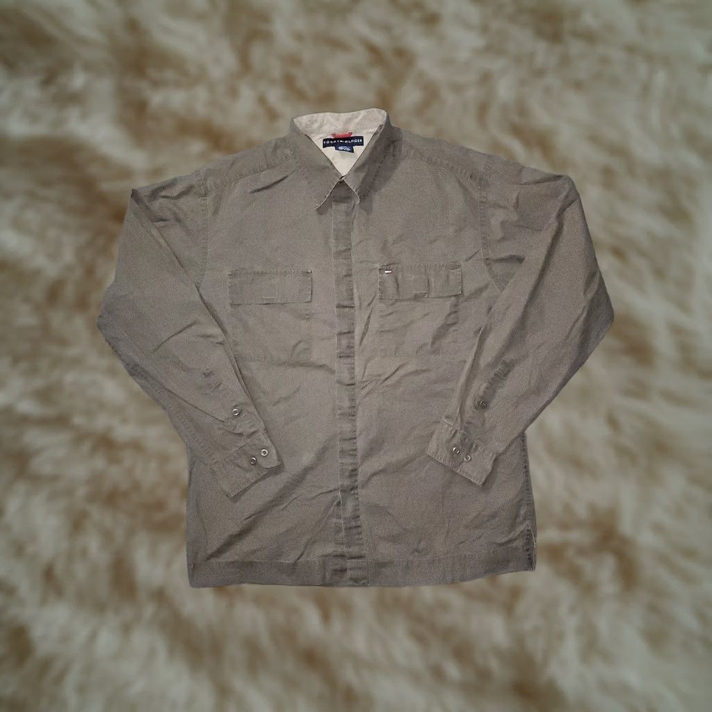 Tommy Hilfiger Tommy Hilfiger Shirt Mens Large Brown Plaid Button Up Long Sleeve Pocket Size US L / EU 52-54 / 3 - 1 Thumbnail