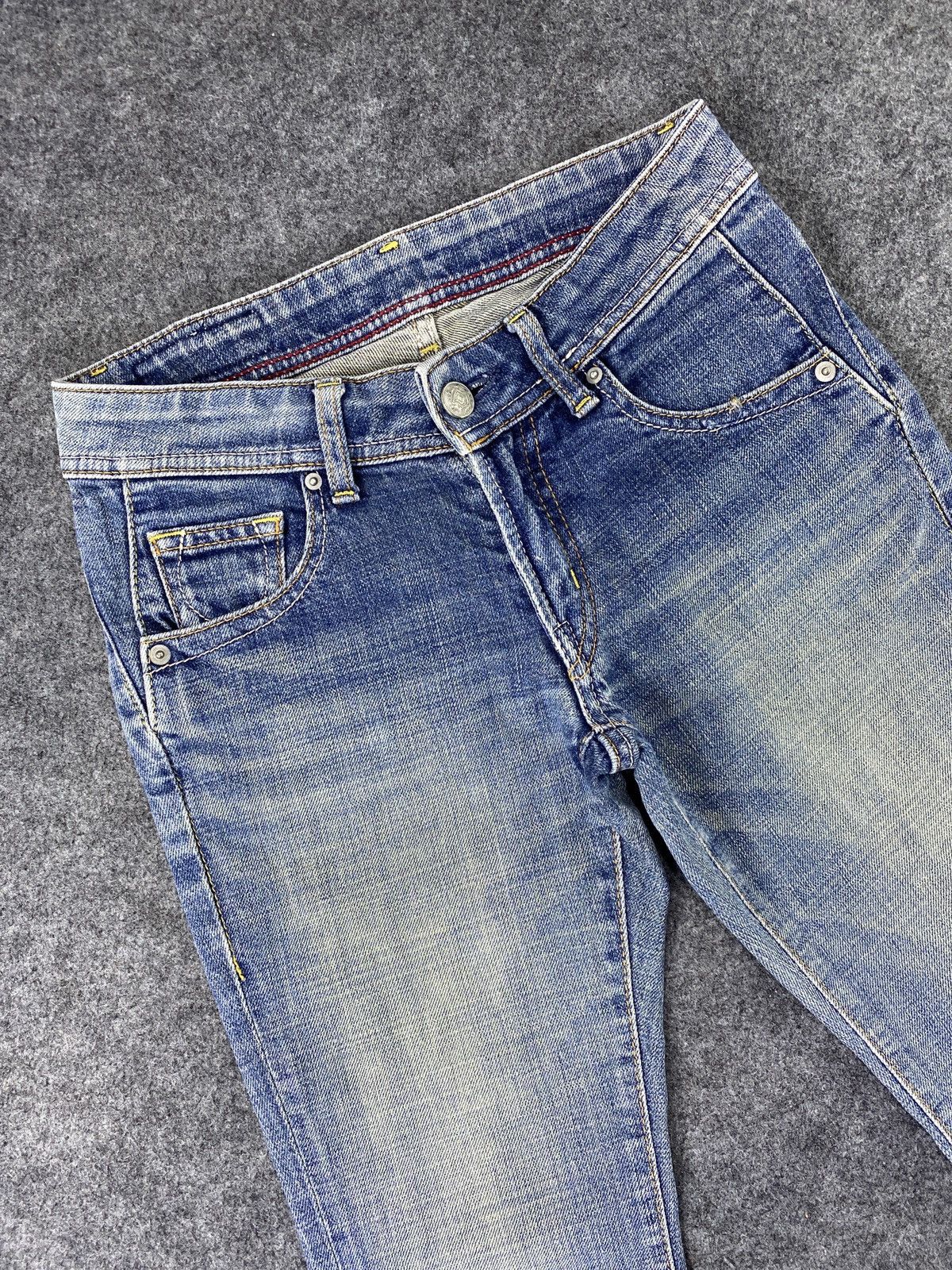 Japanese Brand Bobson Queen Low Blue Wash Jeans - J1125 Size 27" / US 4 / IT 40 - 3 Thumbnail