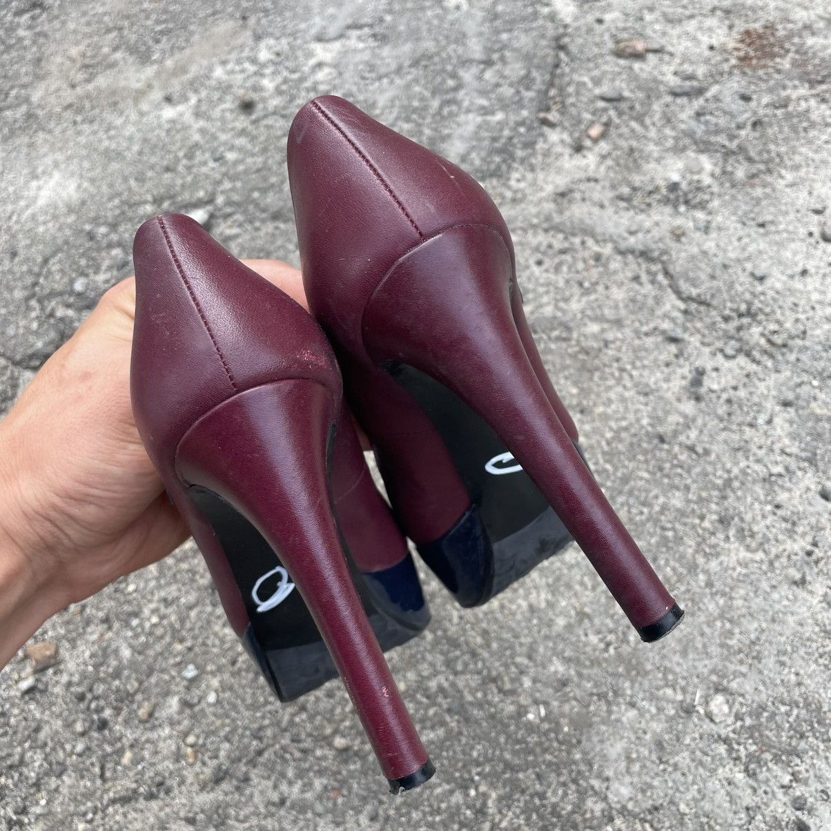 John Galliano Rare 90s John Galliano platform lacquered heels shoes dior Size US 5 / IT 35 - 6 Thumbnail