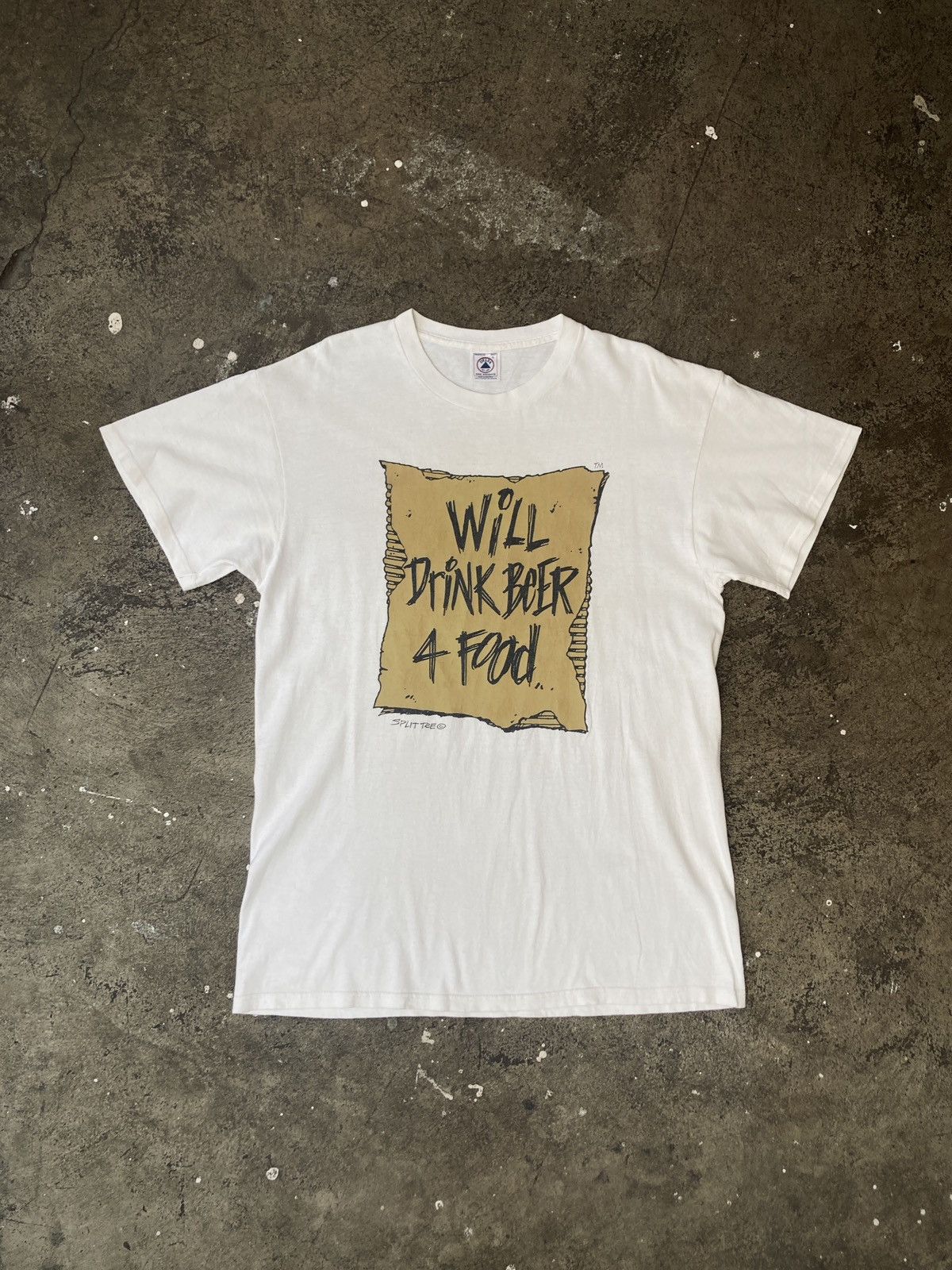 Vintage Vintage 90s Humor Script Tee Size US L / EU 52-54 / 3 - 1 Thumbnail