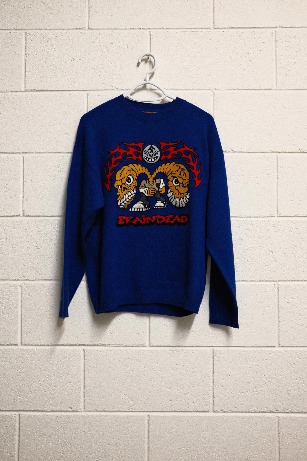 Other Brain dead Knitwear Blue Graphic Sweater Size S Size US S / EU 44-46 / 1 - 1 Thumbnail