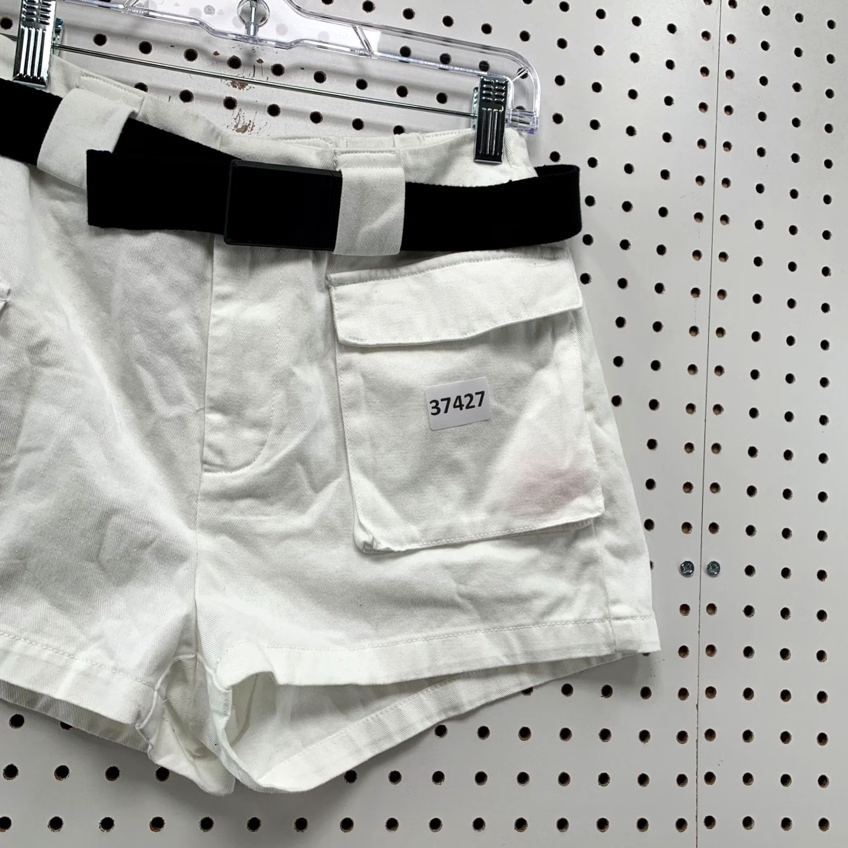 TNA TNA Cargo Shorts Womens Size Small White Belted 26x3 NWT Size 28" / US 6 / IT 42 - 4 Thumbnail