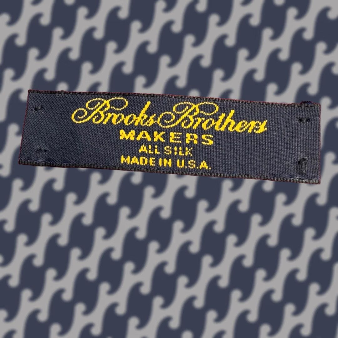 Brooks Brothers Tie Mens One Size Burgundy Red Blue Polka Dot Silk Made In Usa, Men's