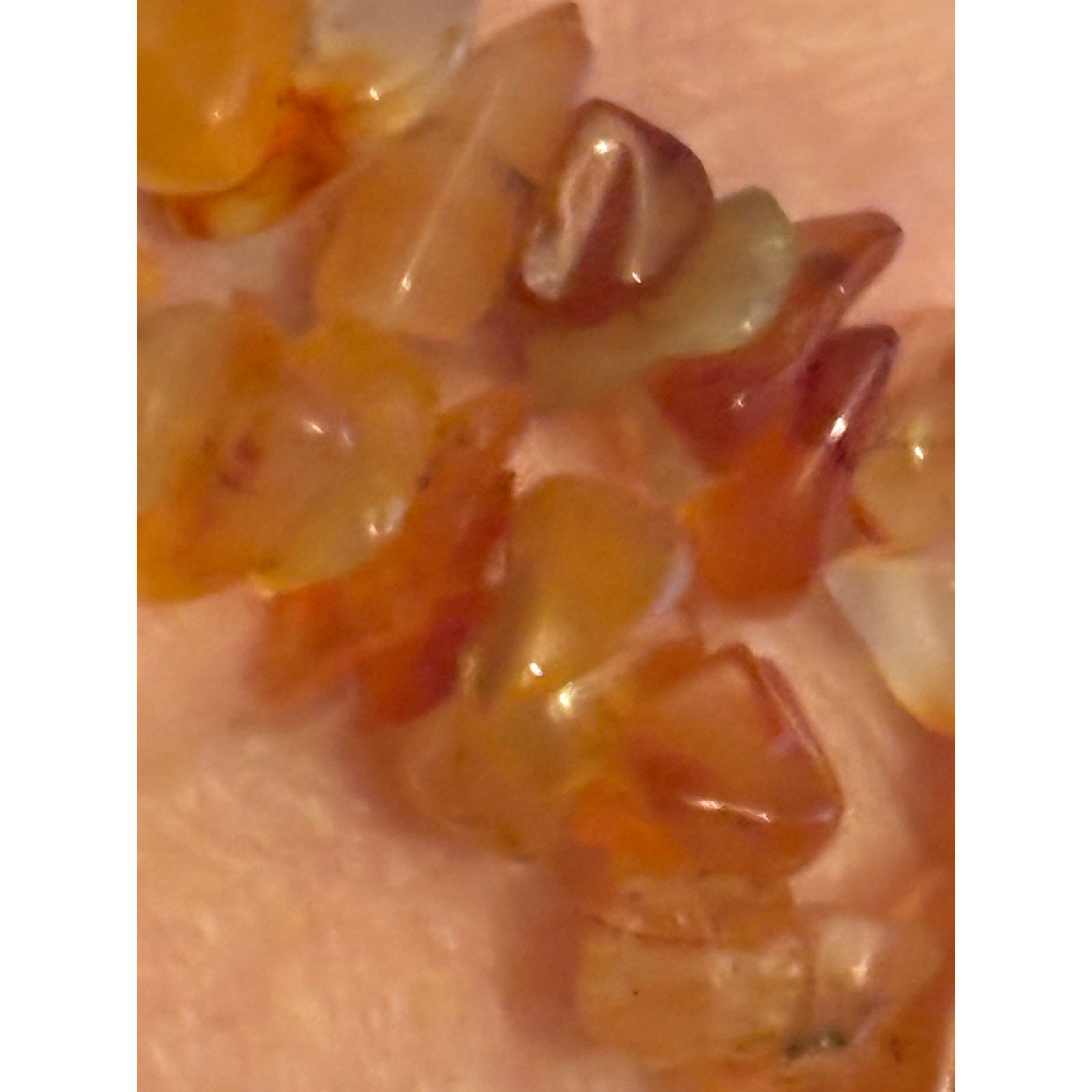 Other Natural Carnelian Chalcedony Chip Necklace 39” Single Strand Size ONE SIZE - 9 Thumbnail