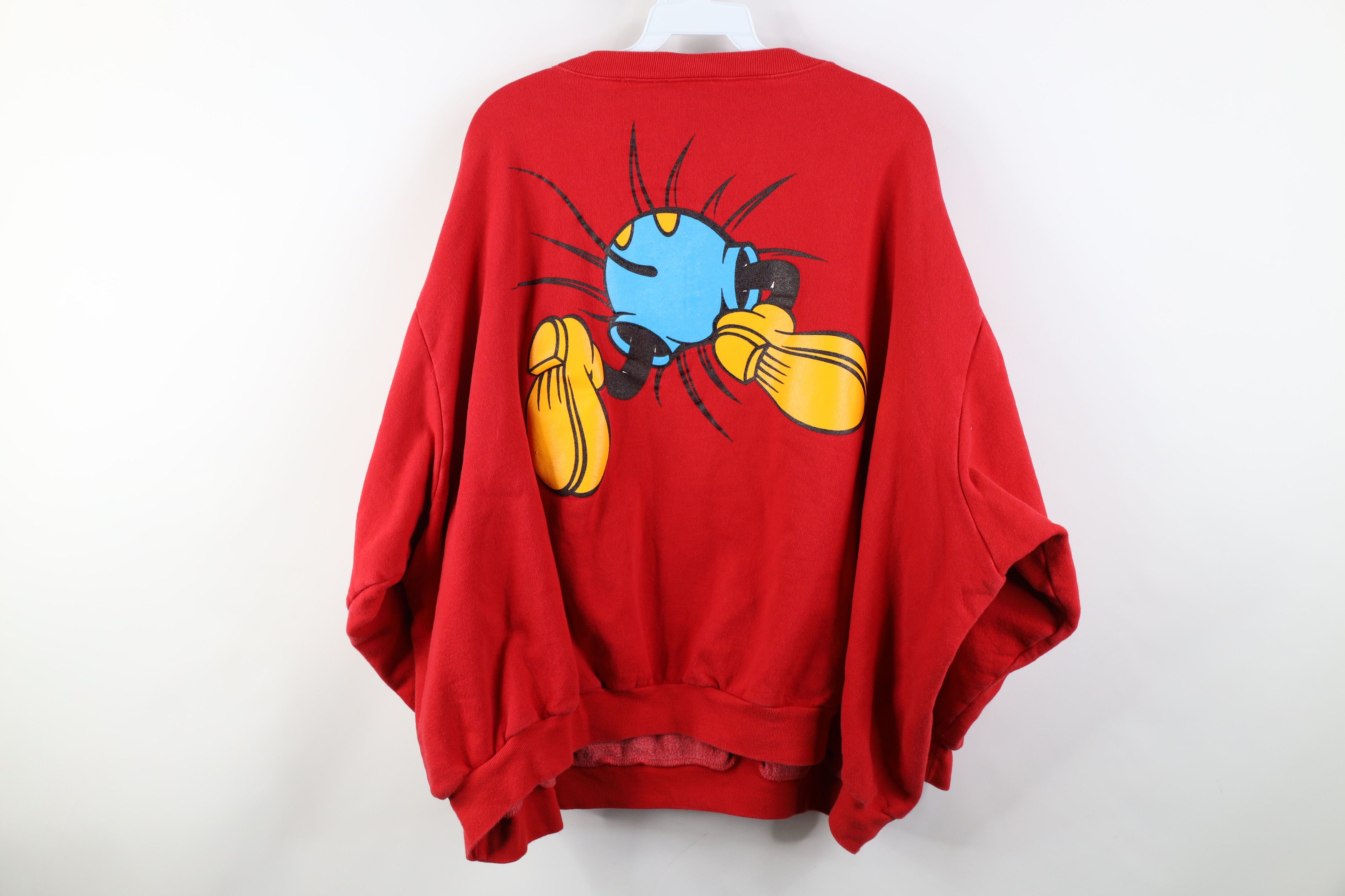 Disney Vintage 90s Disney Faded Jumbo Print Mickey Mouse Sweatshirt Size ONE SIZE - 12 Thumbnail