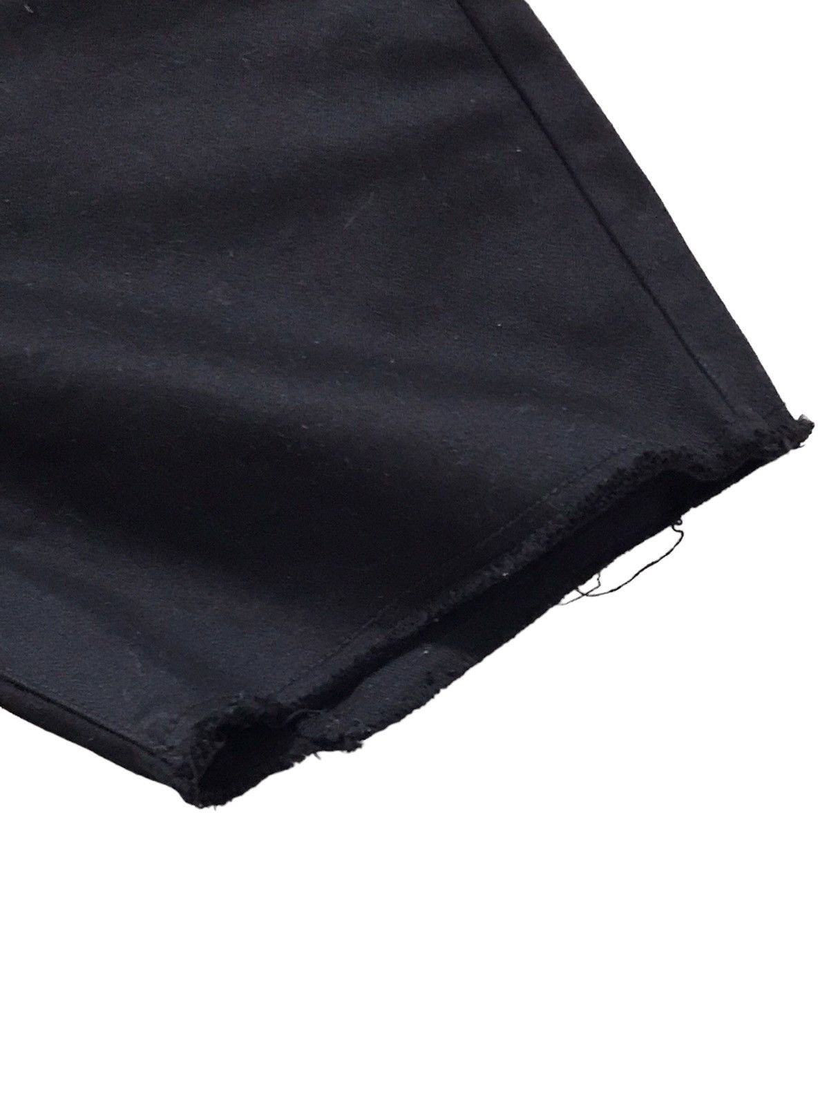 Zucca Zucca Dropped Crotch Black Denim Shorts Size US 30 / EU 46 - 6 Thumbnail