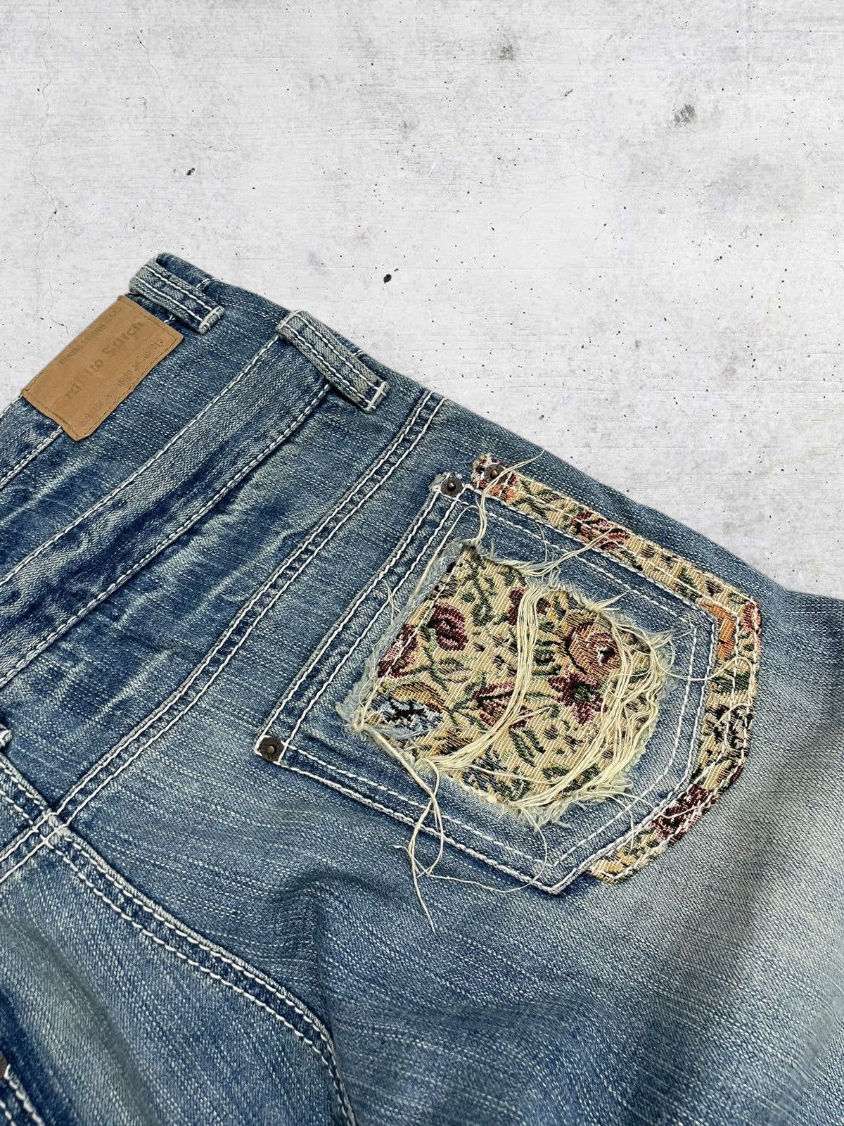 semanticdesign VINTAGE STITCH STUDIO OG JAPAN DESIGNER DOUBLE WAIST DENIM Size US 32 / EU 48 - 17 Thumbnail