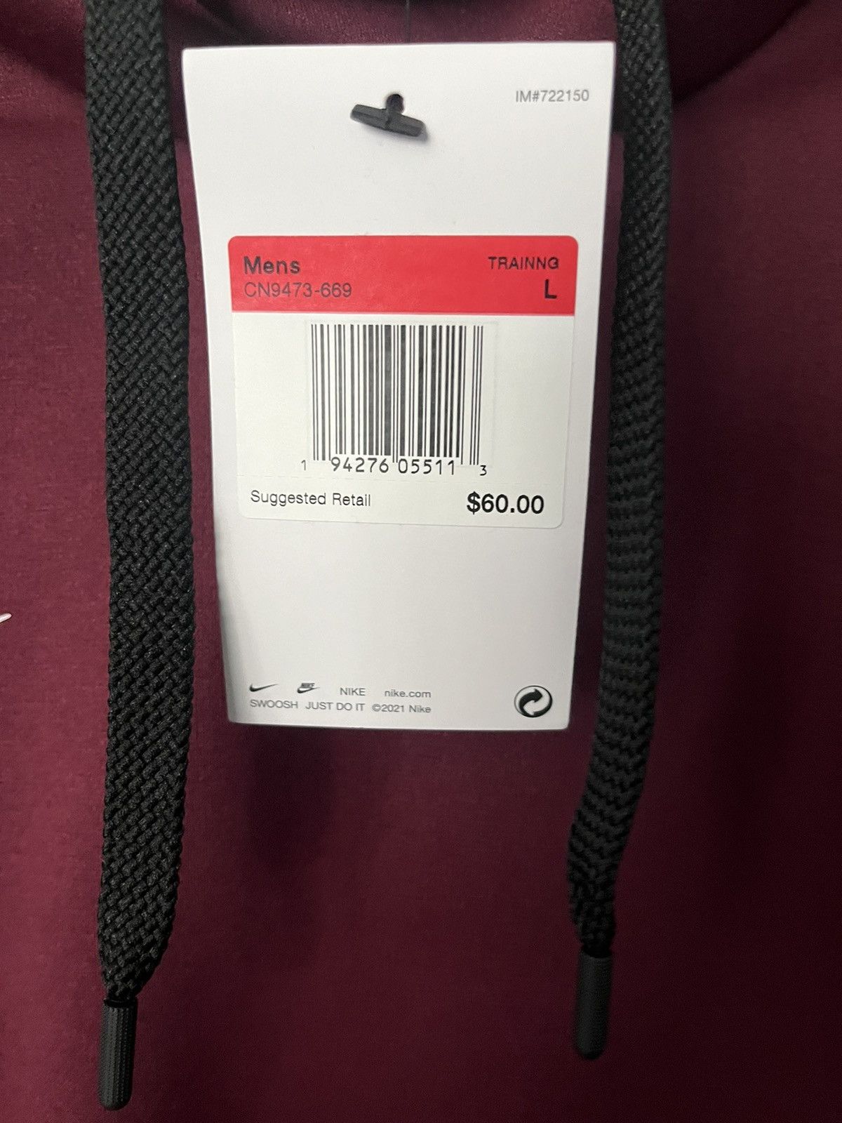 Nike × Nike ACG Nike Maroon Therma-fit Hoodie Size US L / EU 52-54 / 3 - 4 Thumbnail