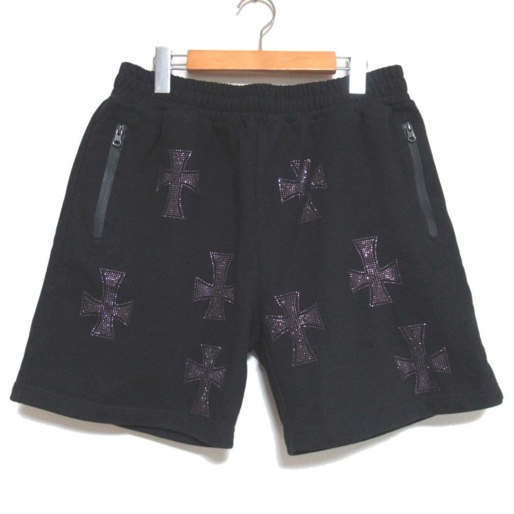 パンツ UNKNOWN LONDON RHINESTONE SHORTS UNKNOWN LONDON(アンノウン・ロンドン)商品ページ - Cross Rhinestone