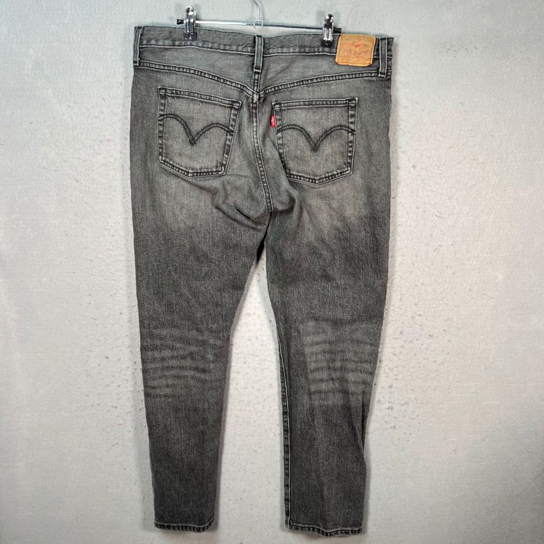 Levi's Levis 501 Levi's Jeans Denim Cotton Blend Grey Straight Fit 33x30 Regular Mens Waist 34 Inseam 30 Classic 5-Pocket Stretch Vintage: No Size US 33 - 2 Thumbnail