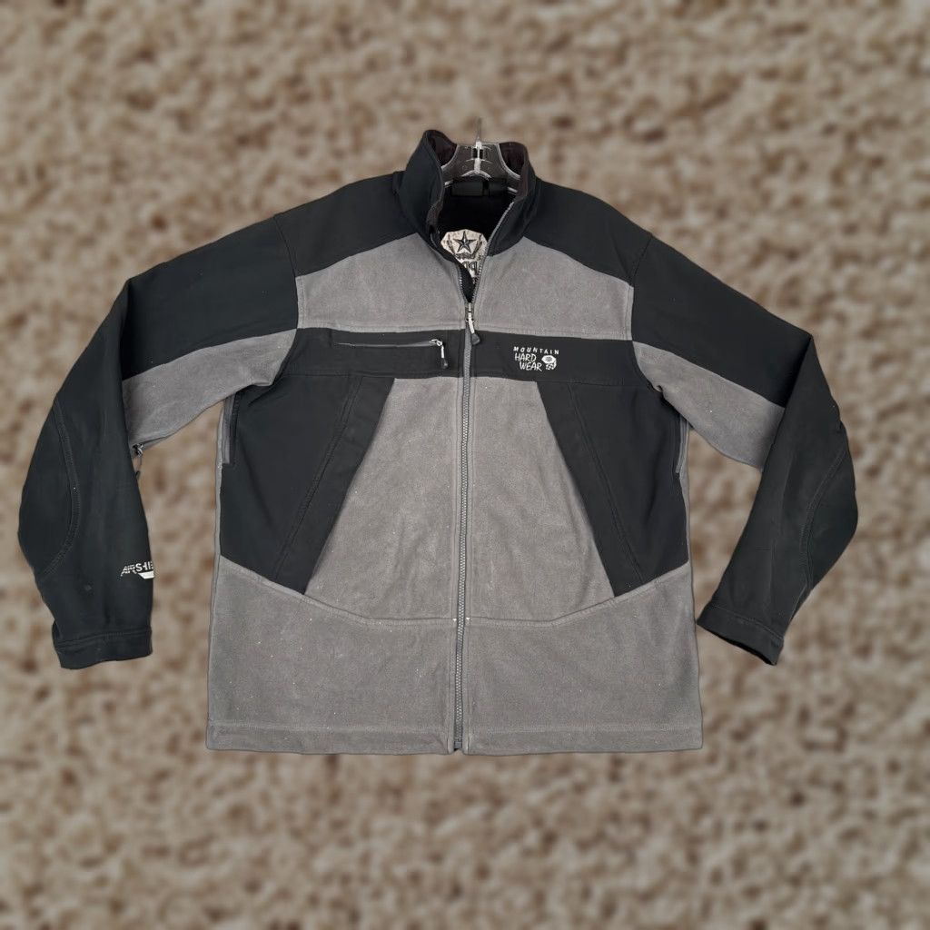 Mountain Hardwear Mountain Hardwear Jacket Mens Large Gray Black Fleece Softshell Sapporo Beer Size US L / EU 52-54 / 3 - 1 Thumbnail