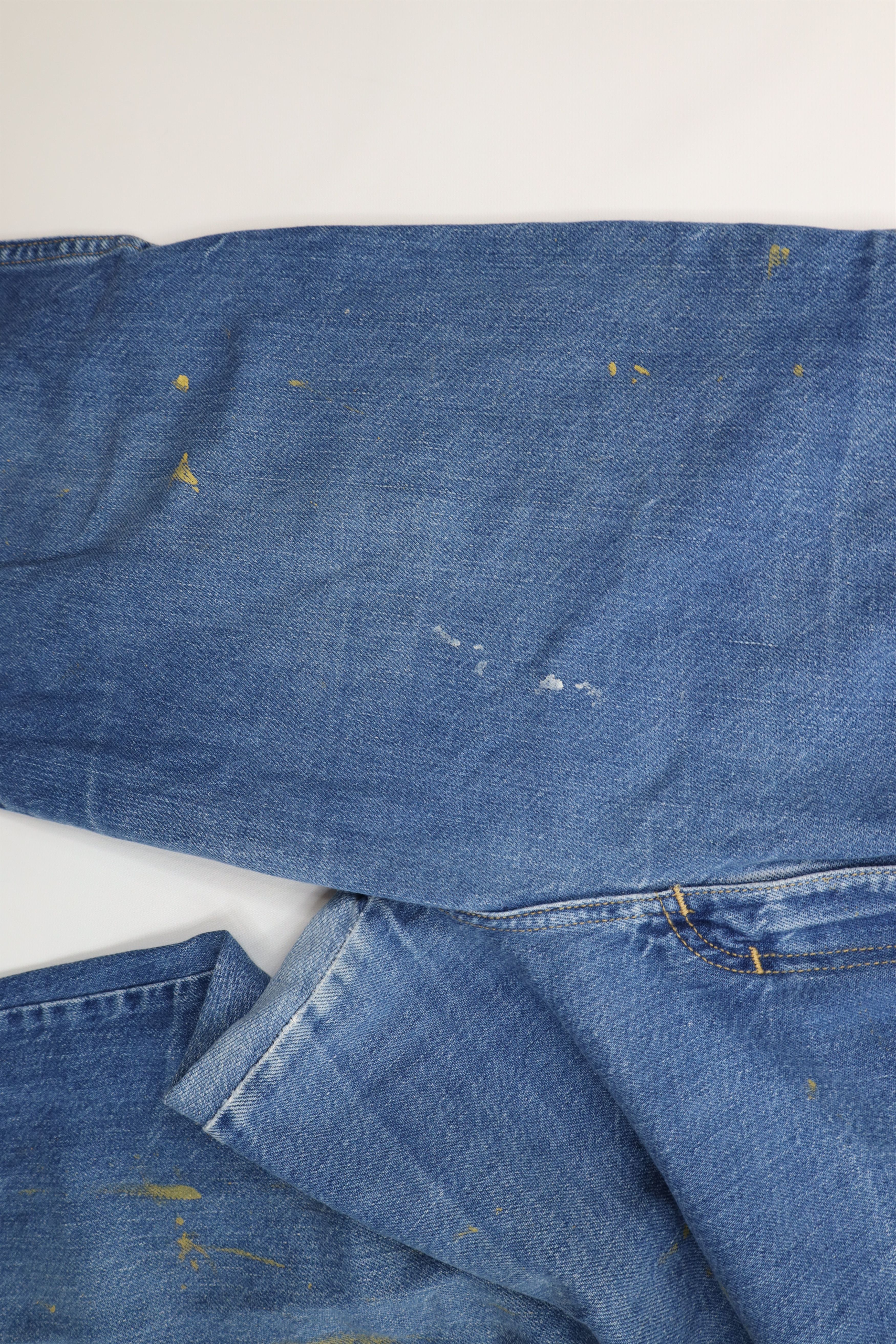 Vintage Vintage 70s Streetwear Pleated High Waisted Denim Jeans USA Size 36" / US 14 / IT 50 - 7 Thumbnail