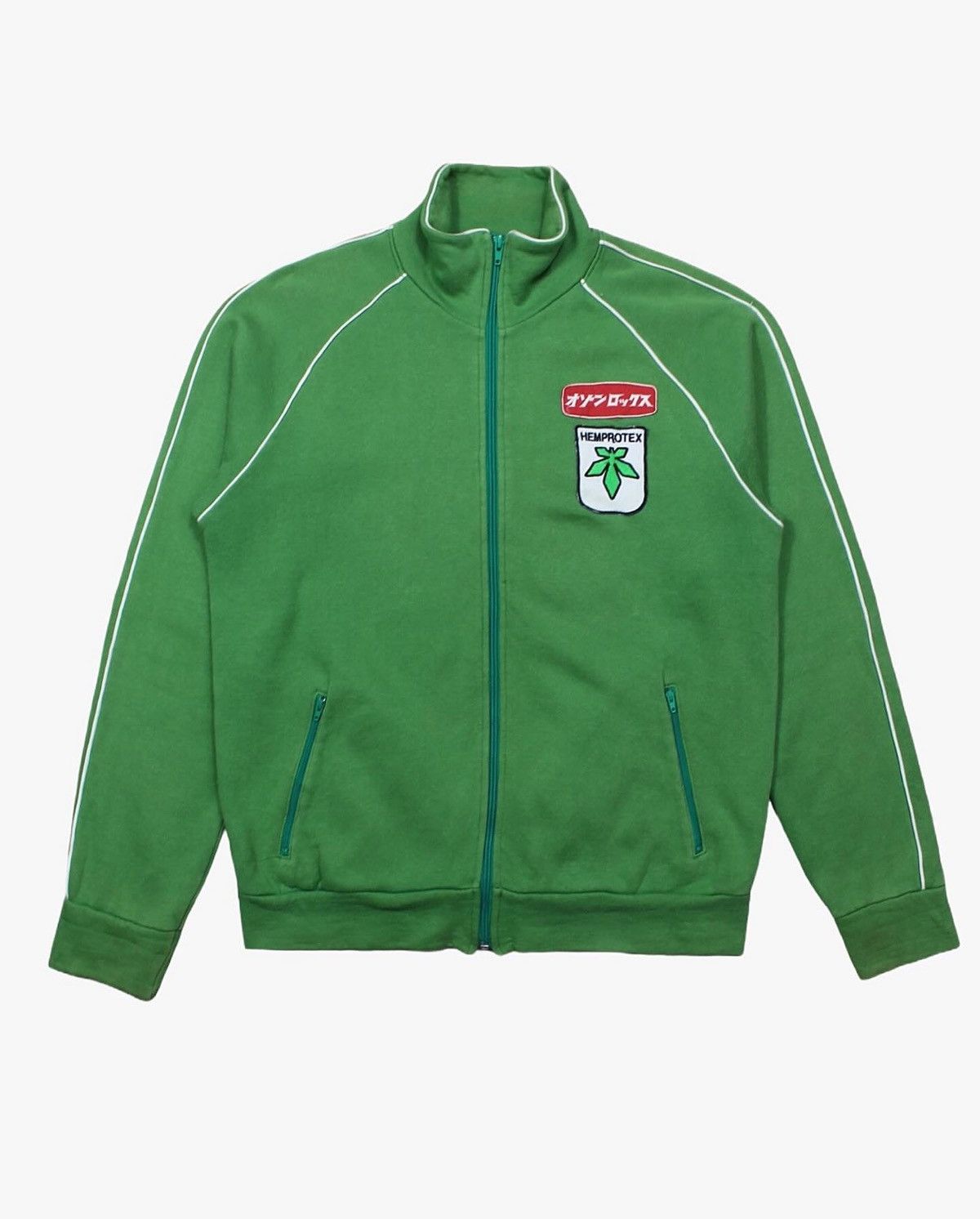 image of Ozone Rock By Hysteric Glamour Re-Evolution Track Jacket in Green, Men's (Size XL)