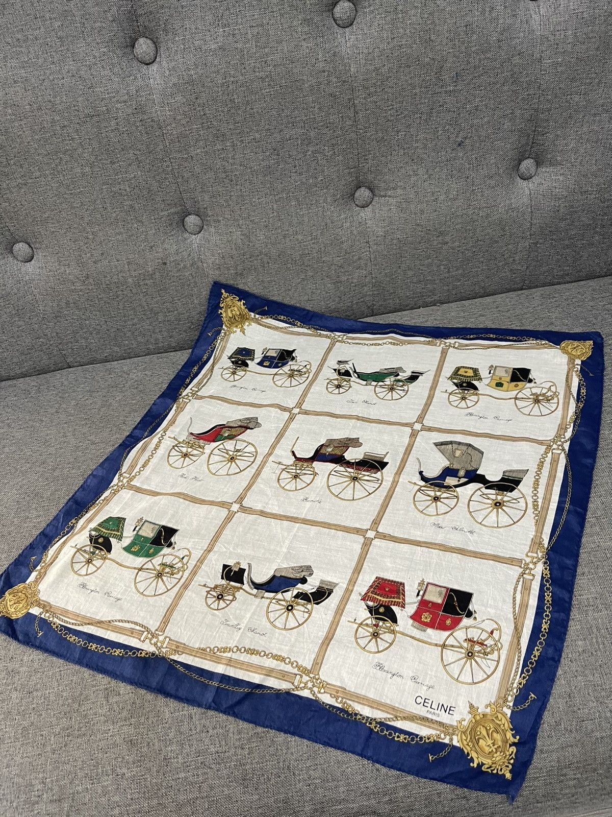 Celine Vintage Celine Pocket Square/bandana Size ONE SIZE - 3 Thumbnail